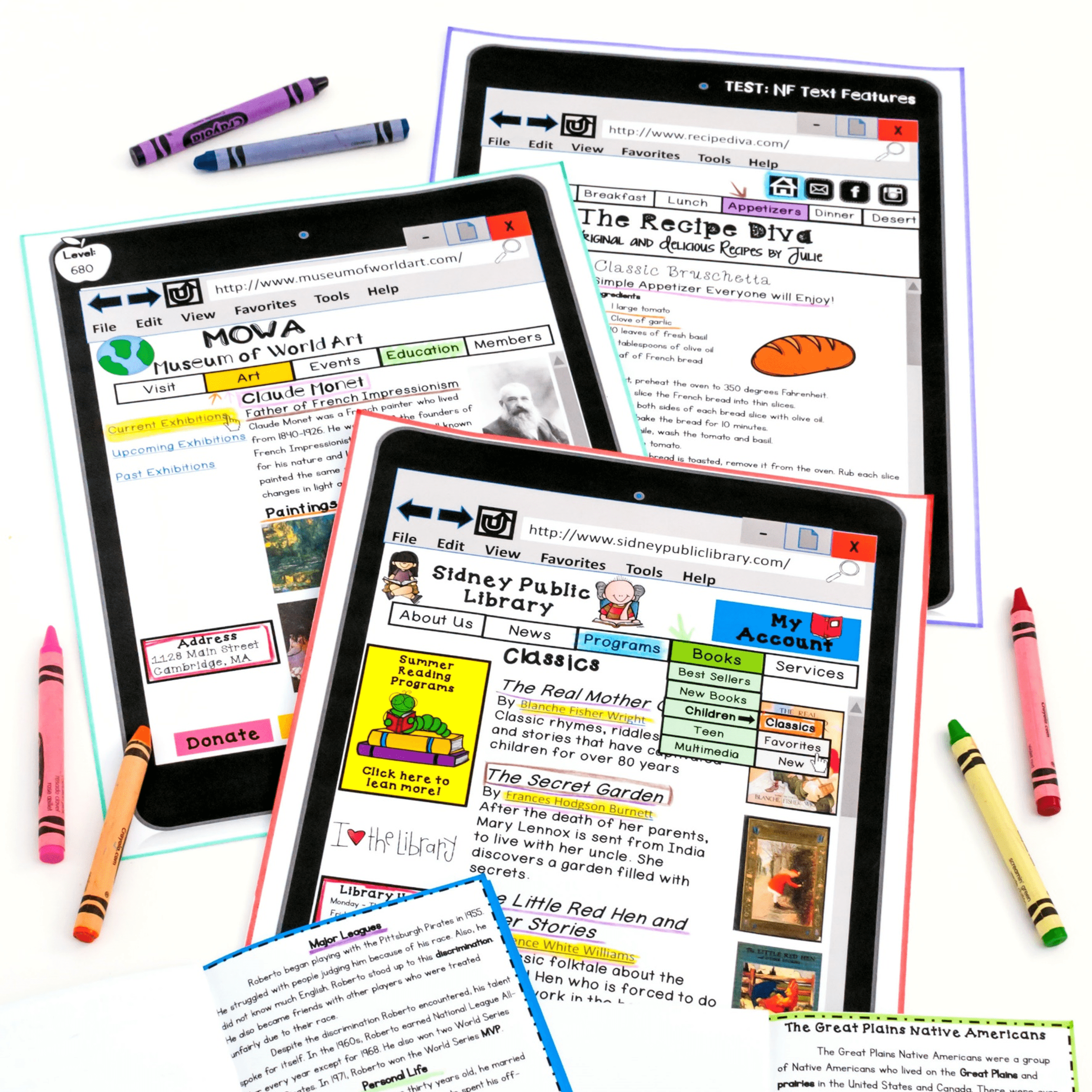 Text Features - 1st Grade Florida BEST Standards - B.E.S.T. ELA.1.R.2.1 - Image 3