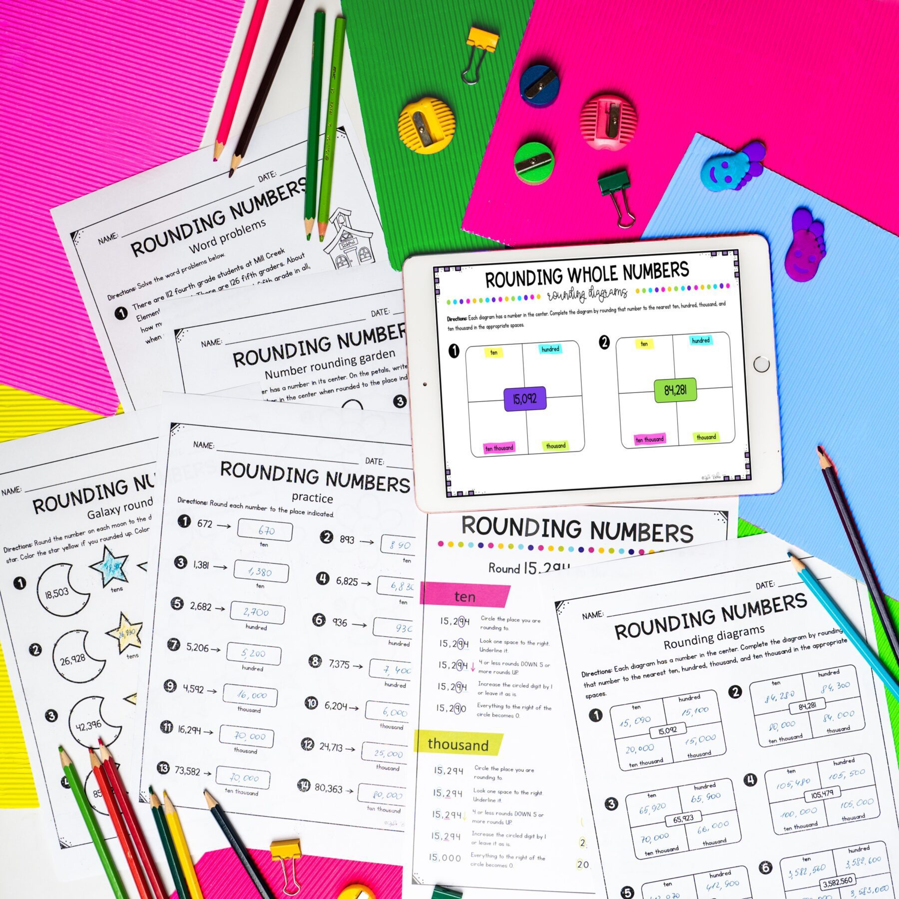 Rounding Whole Numbers - 4th Grade Math - Print & Digital - 4.NBT.A.3 - Image 4