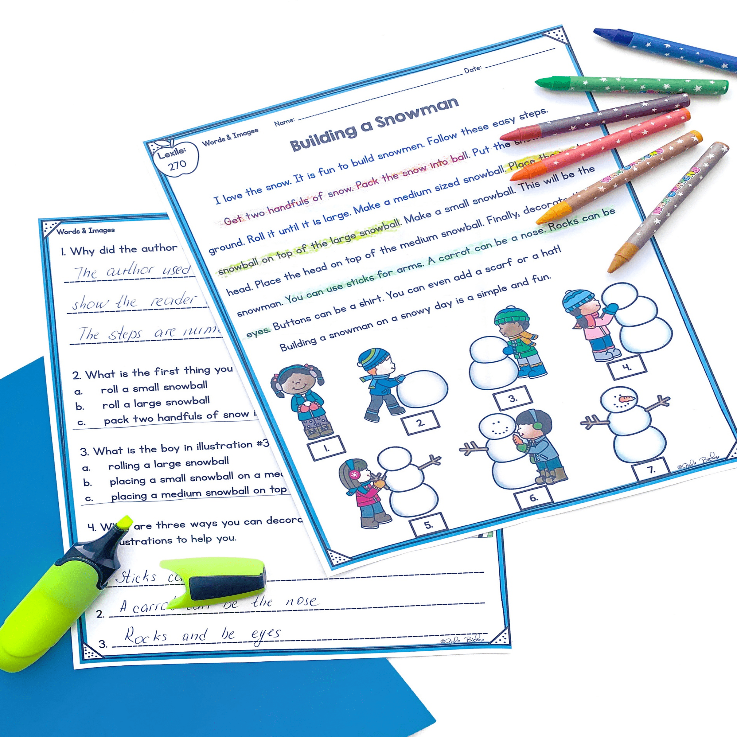 Pictures & Text - 1st Grade Florida BEST Standards - B.E.S.T. ELA.1.R.2.3 - Image 4