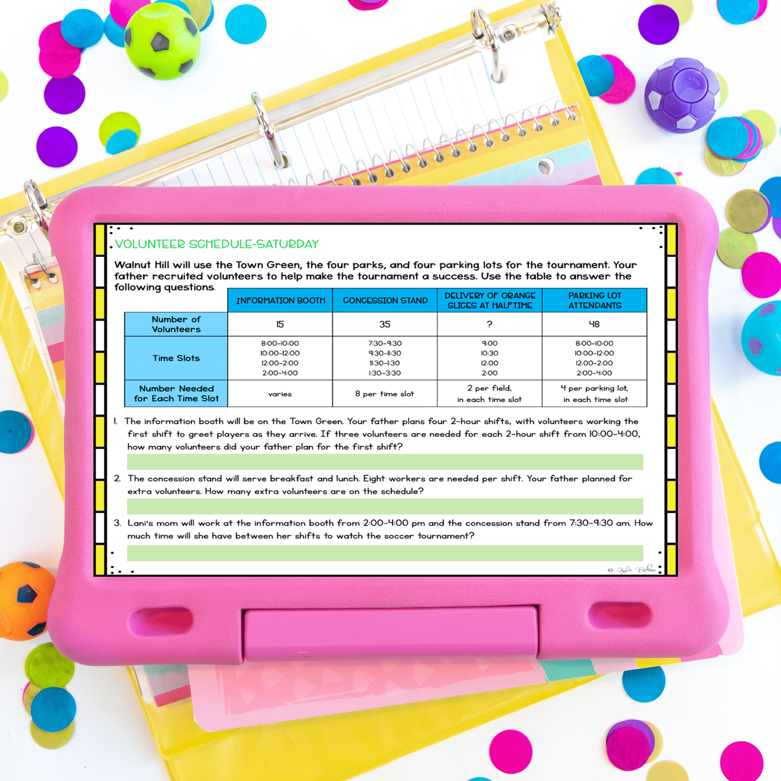 5th Grade Math PBL - Soccer Project Based Learning - Printable & Digital - Image 4