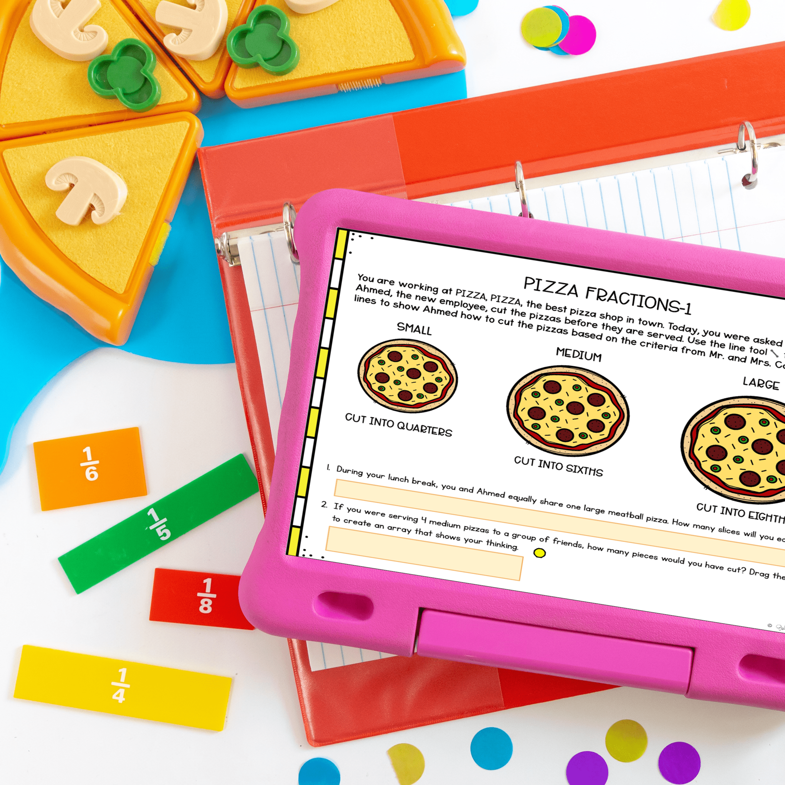 Pizza Fractions PBL - 3rd Grade Math Project Based Learning - Image 4