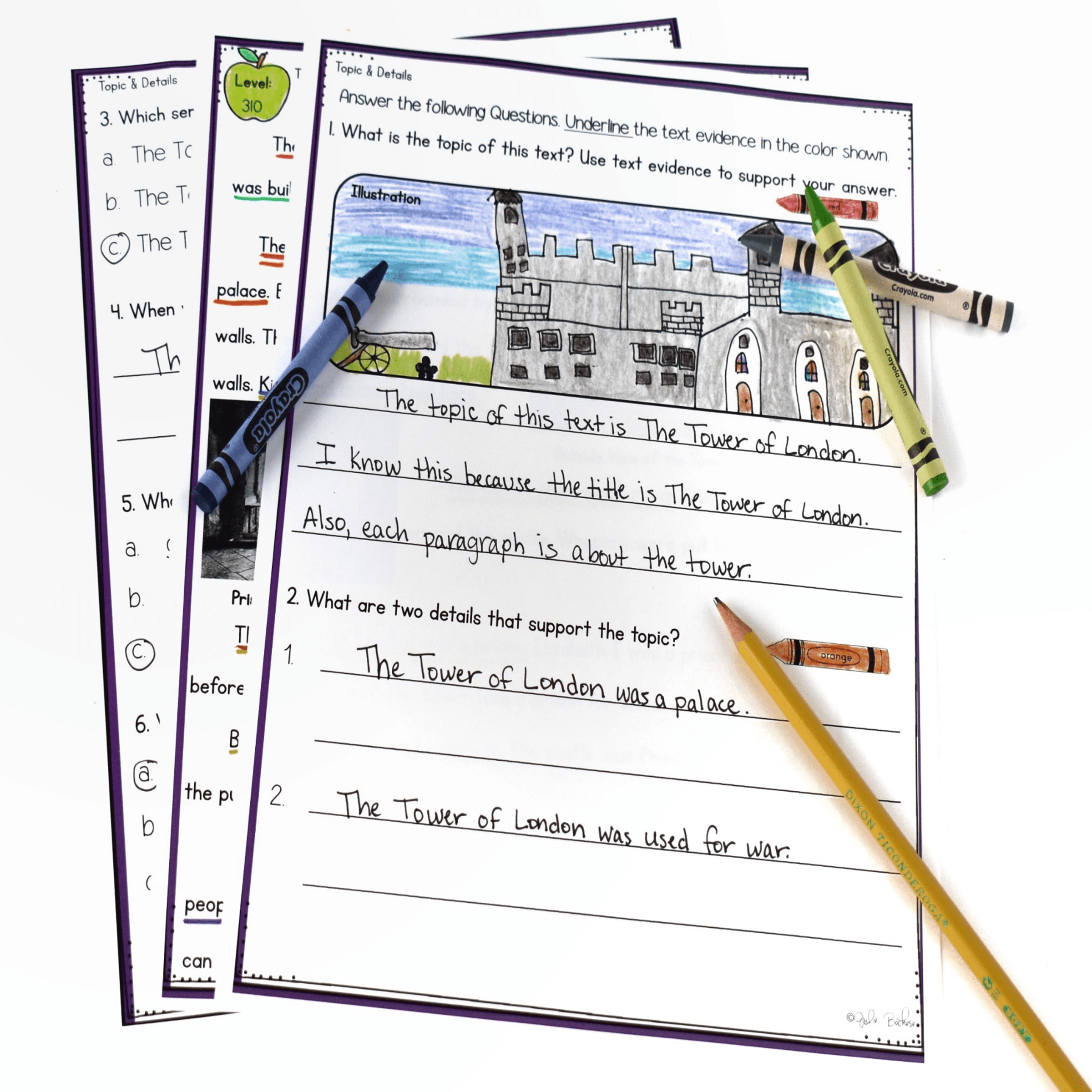 Topics & Details - 1st Grade Florida BEST Standards - ELA.1.R.2.2 - Image 4