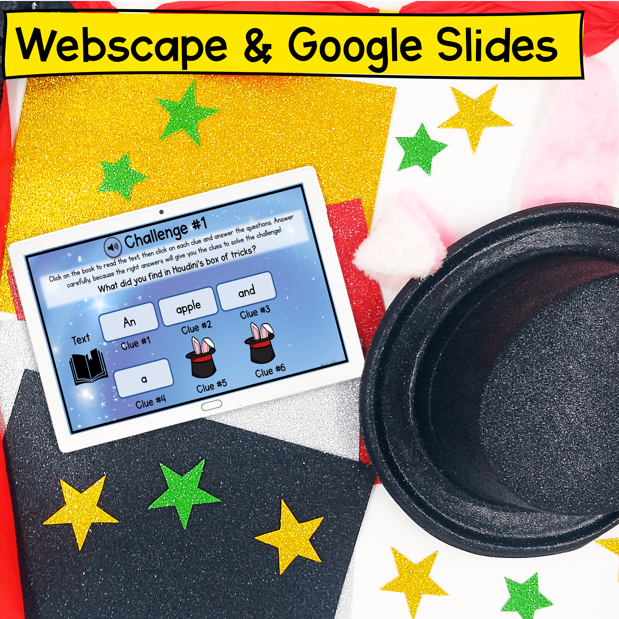 Houdini's Reading Comprehension Review Escape Room & Webscape™ 2nd 3rd Grade ELA - Image 4