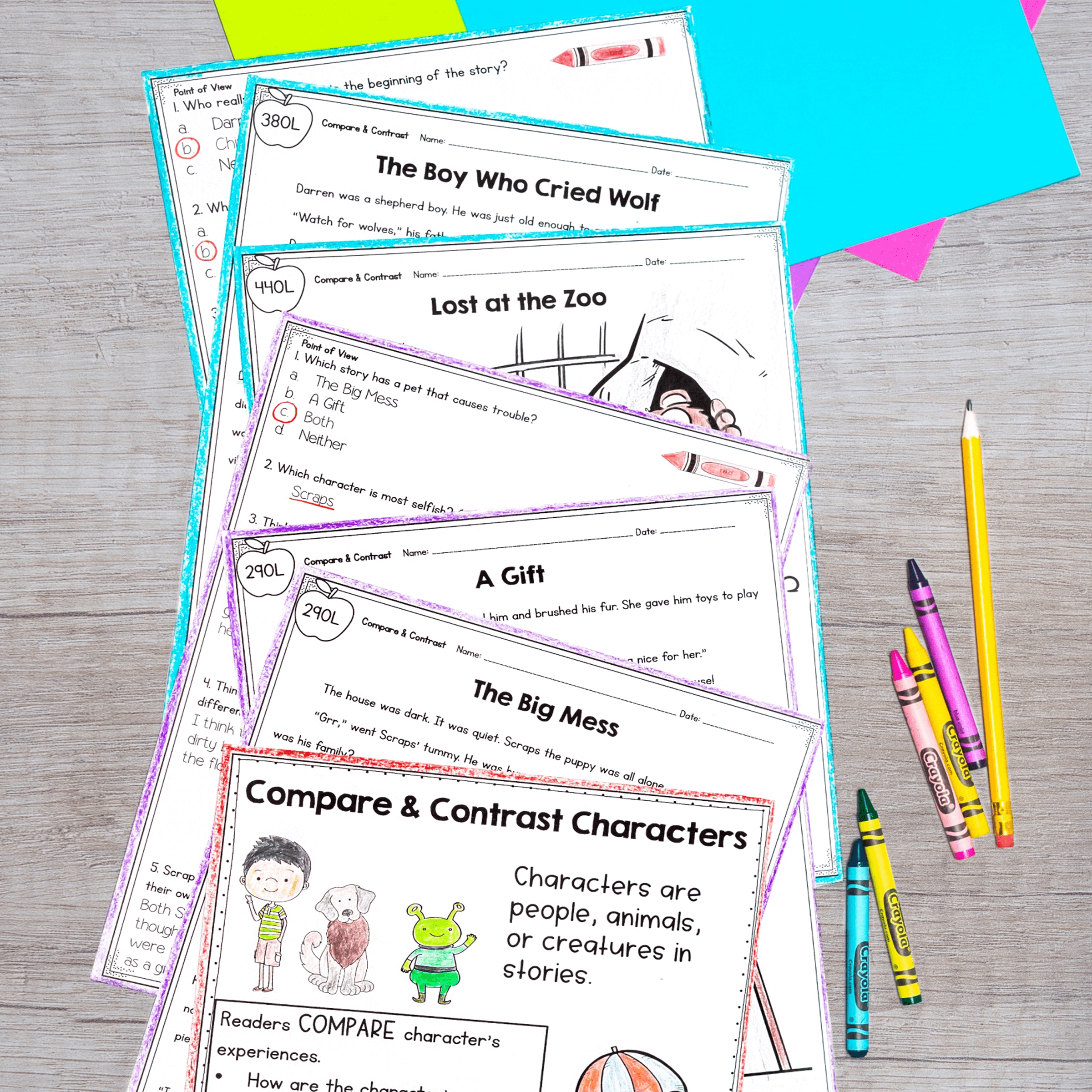 Compare Nonfiction - 1st Grade Florida BEST Standards - B.E.S.T. ELA.1.R.3.3 - Image 4