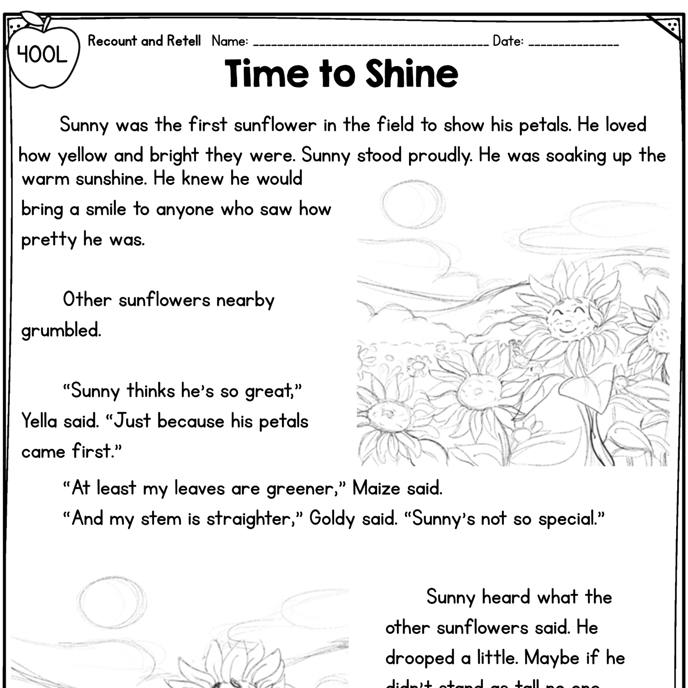 Retell Fiction - 1st Grade Florida BEST Standards - B.E.S.T. ELA.1.R.3.2 - Image 4