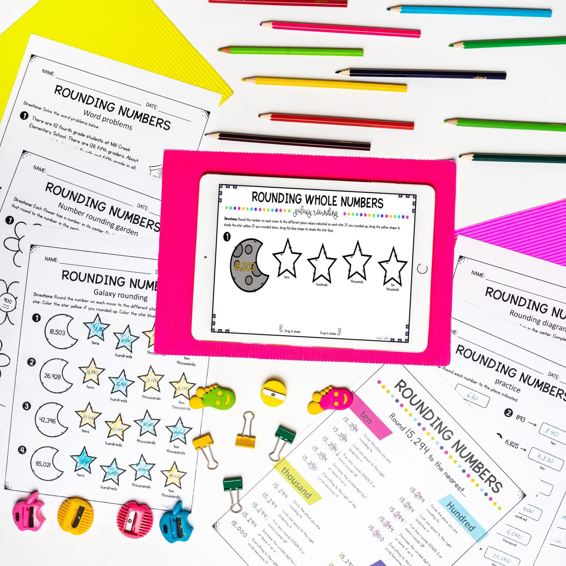 Rounding Whole Numbers - 4th Grade Math - Print & Digital - 4.NBT.A.3 - Image 5