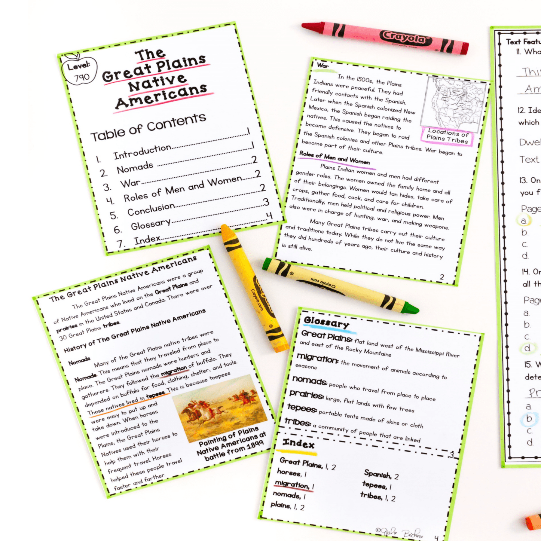 Text Features - 1st Grade Florida BEST Standards - B.E.S.T. ELA.1.R.2.1 - Image 5