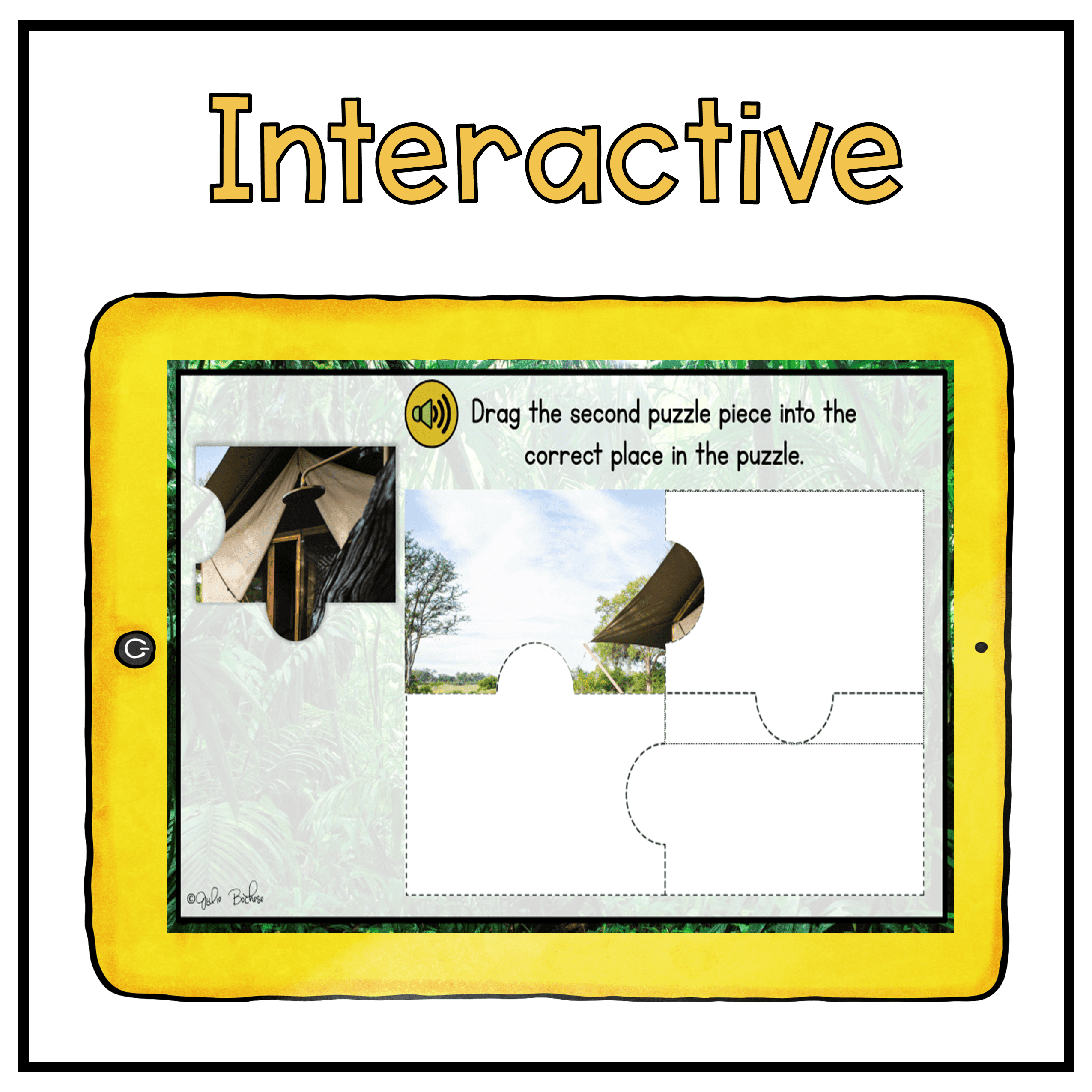 Ask & Answer Questions Safari Webscape™ Escape Room - 1st Grade - Image 5