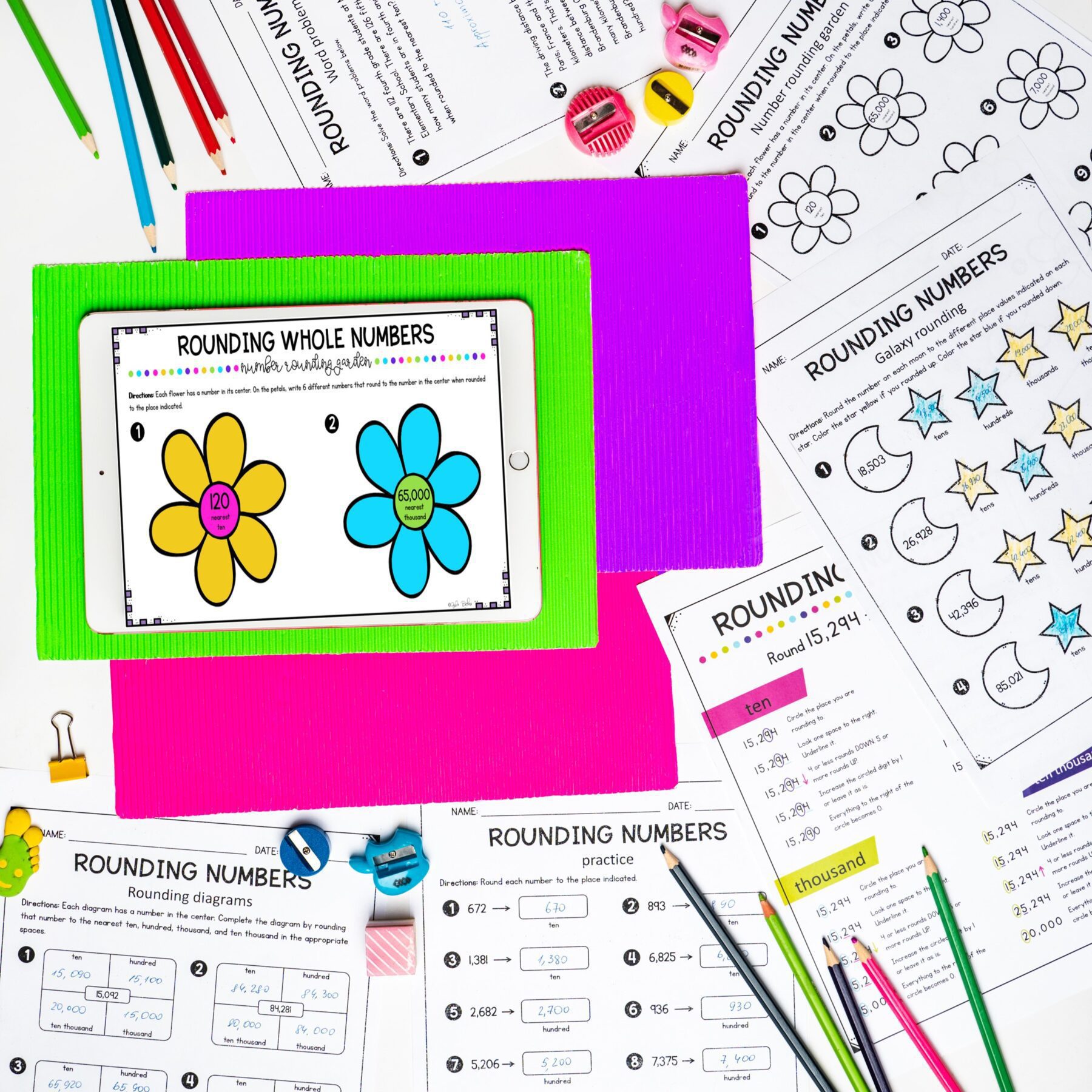 Rounding Whole Numbers - 4th Grade Math - Print & Digital - 4.NBT.A.3 - Image 6