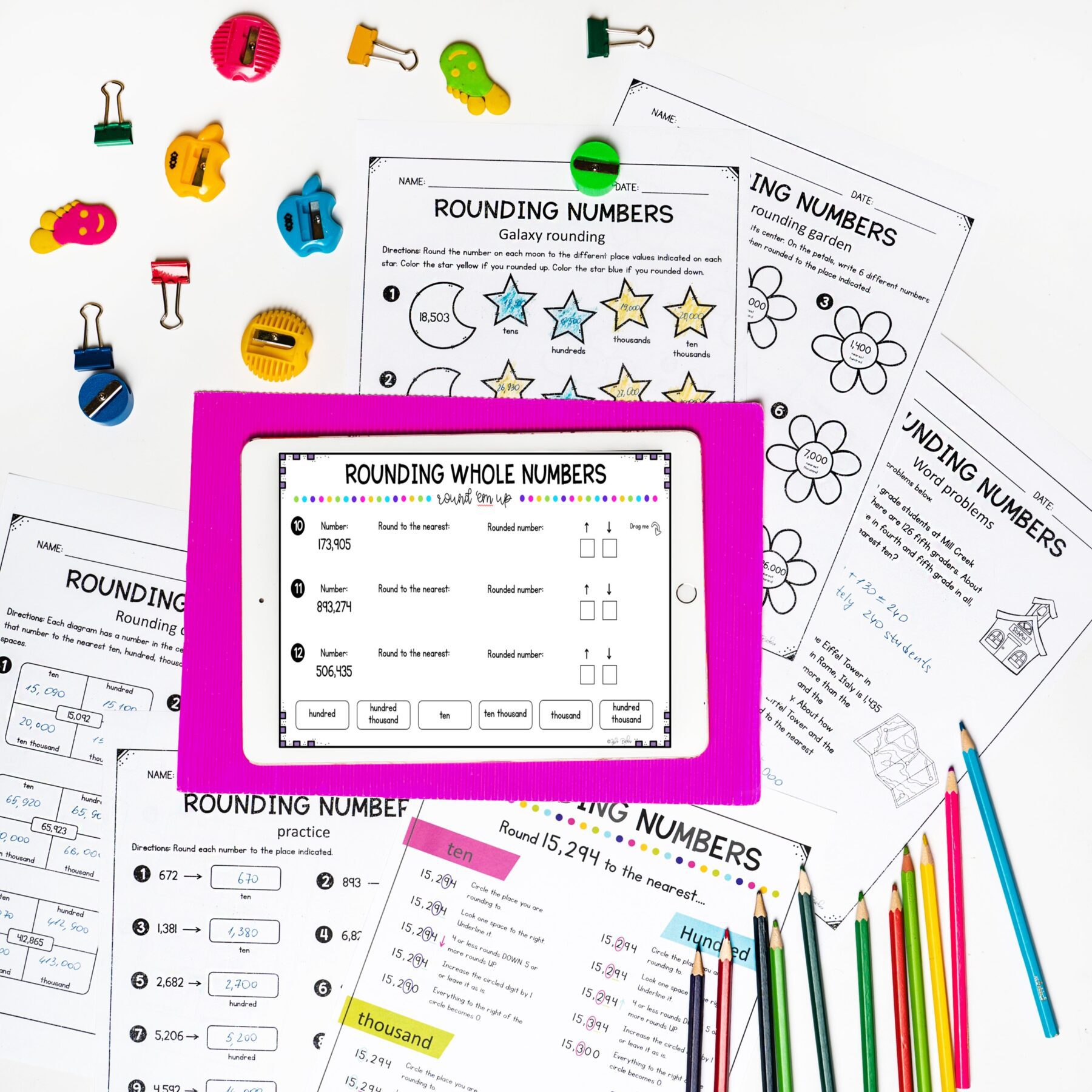 Rounding Whole Numbers - 4th Grade Math - Print & Digital - 4.NBT.A.3 - Image 7