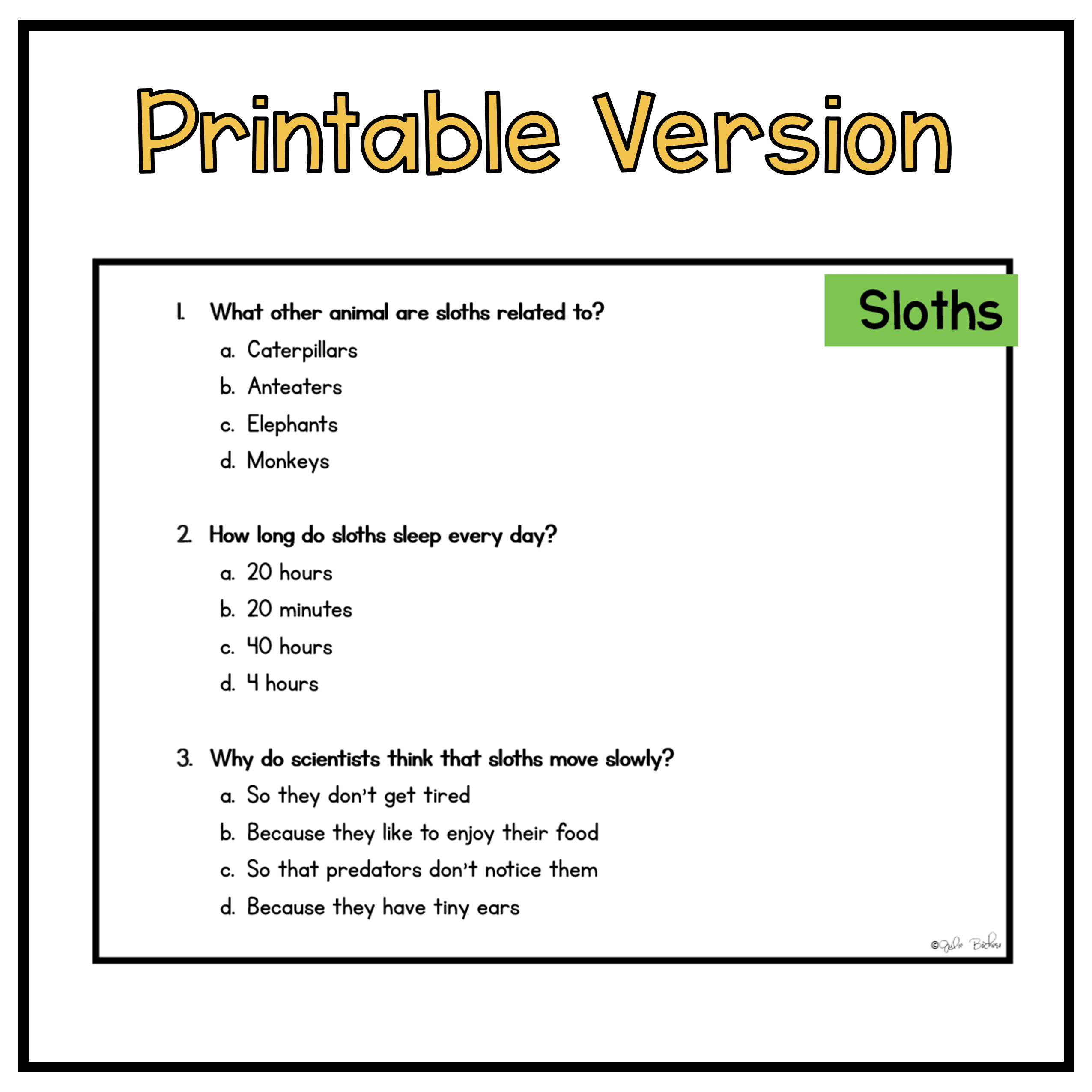 Ask & Answer Questions Safari Webscape™ Escape Room - 1st Grade - Image 8
