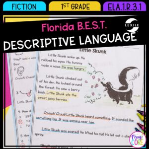 Descriptive Language - 1st Grade Florida BEST Standards - B.E.S.T. ELA.1.R.3.1