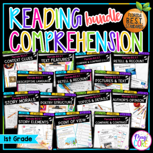 1st Grade Florida BEST Standards ELA Reading Comprehension Passages Bundle FL