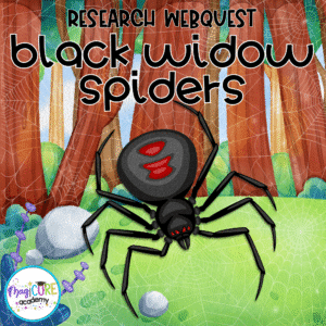 Black Widow Spiders Interactive Lesson Digital Activity Anatomy Lifecycle Bugs