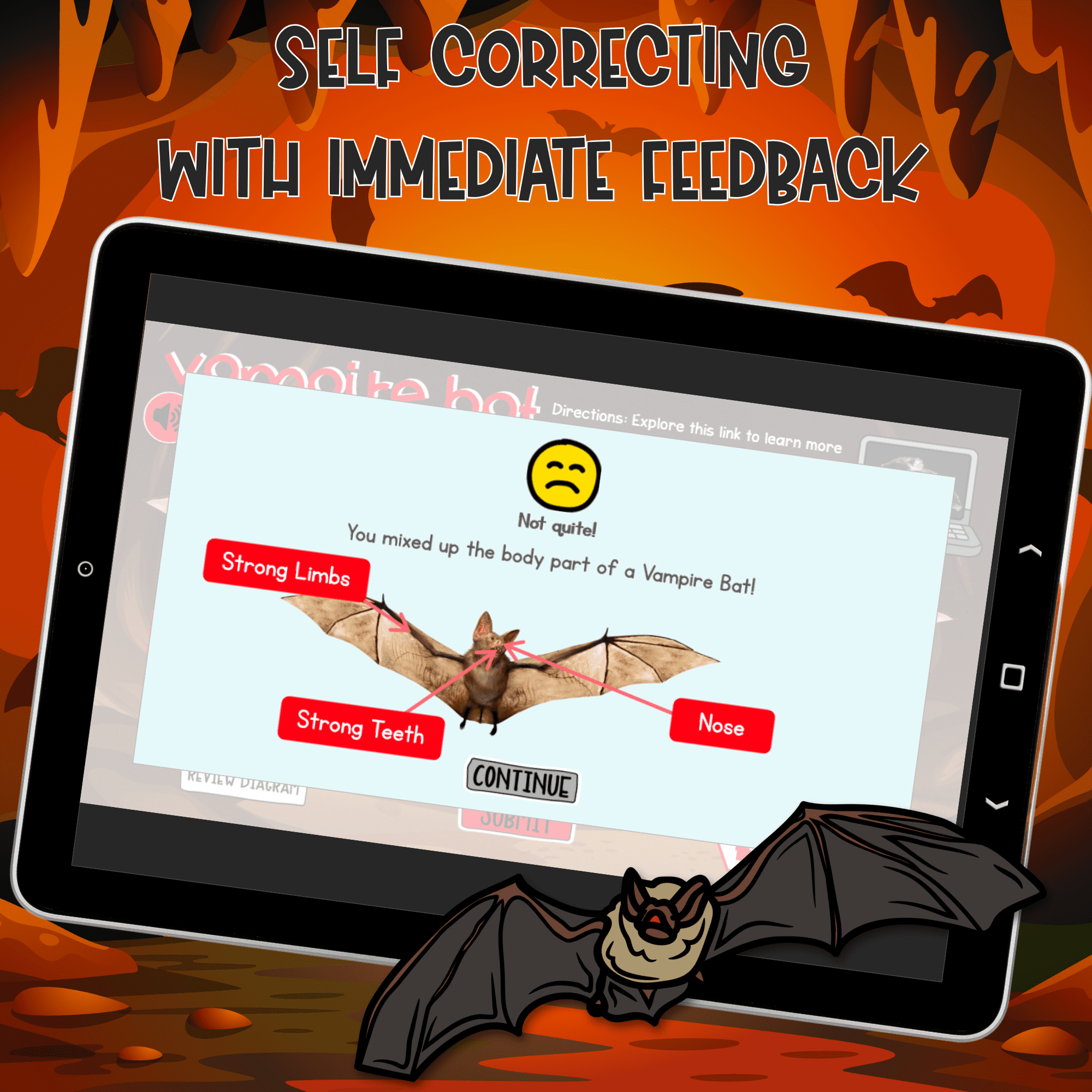 Vampire Bats Interactive Lesson Digital Resource Activity Animal Life Cycle Diet - Image 4