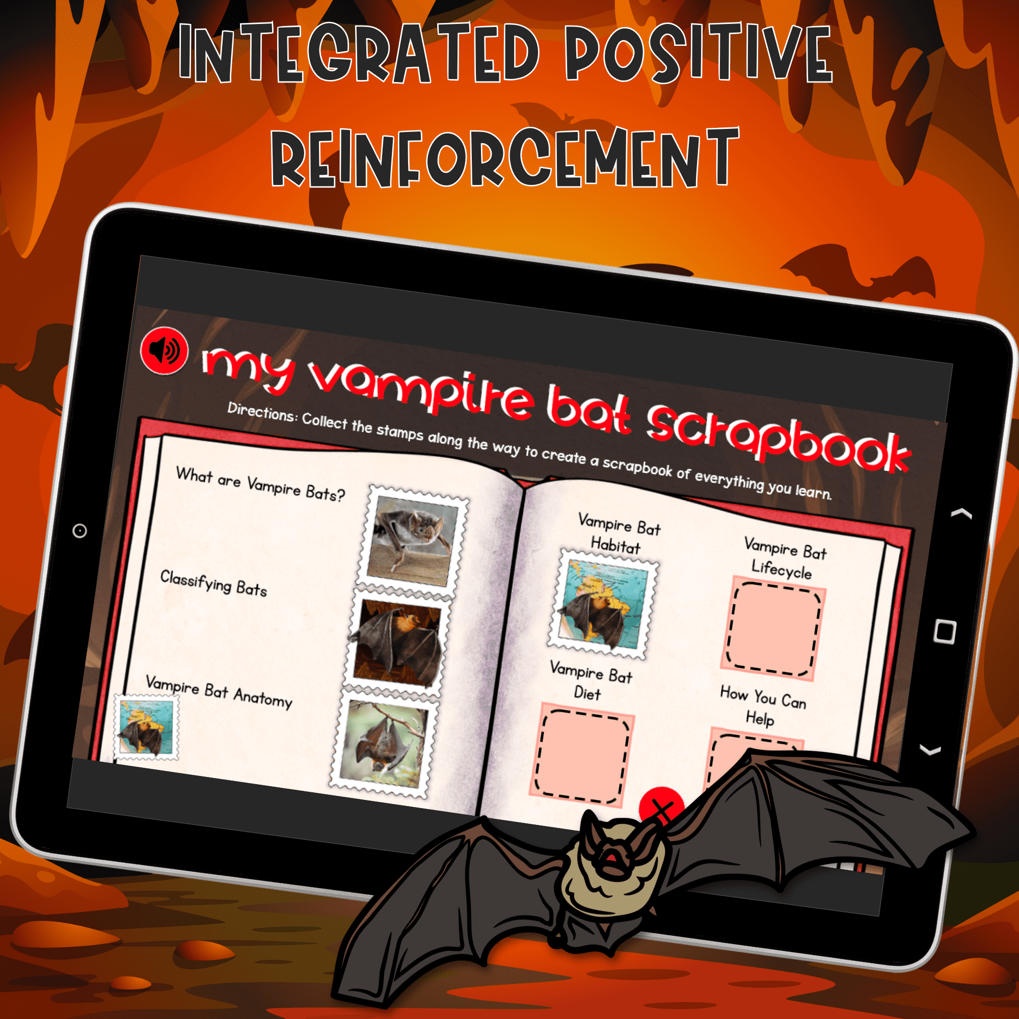 Vampire Bats Interactive Lesson Digital Resource Activity Animal Life Cycle Diet - Image 6