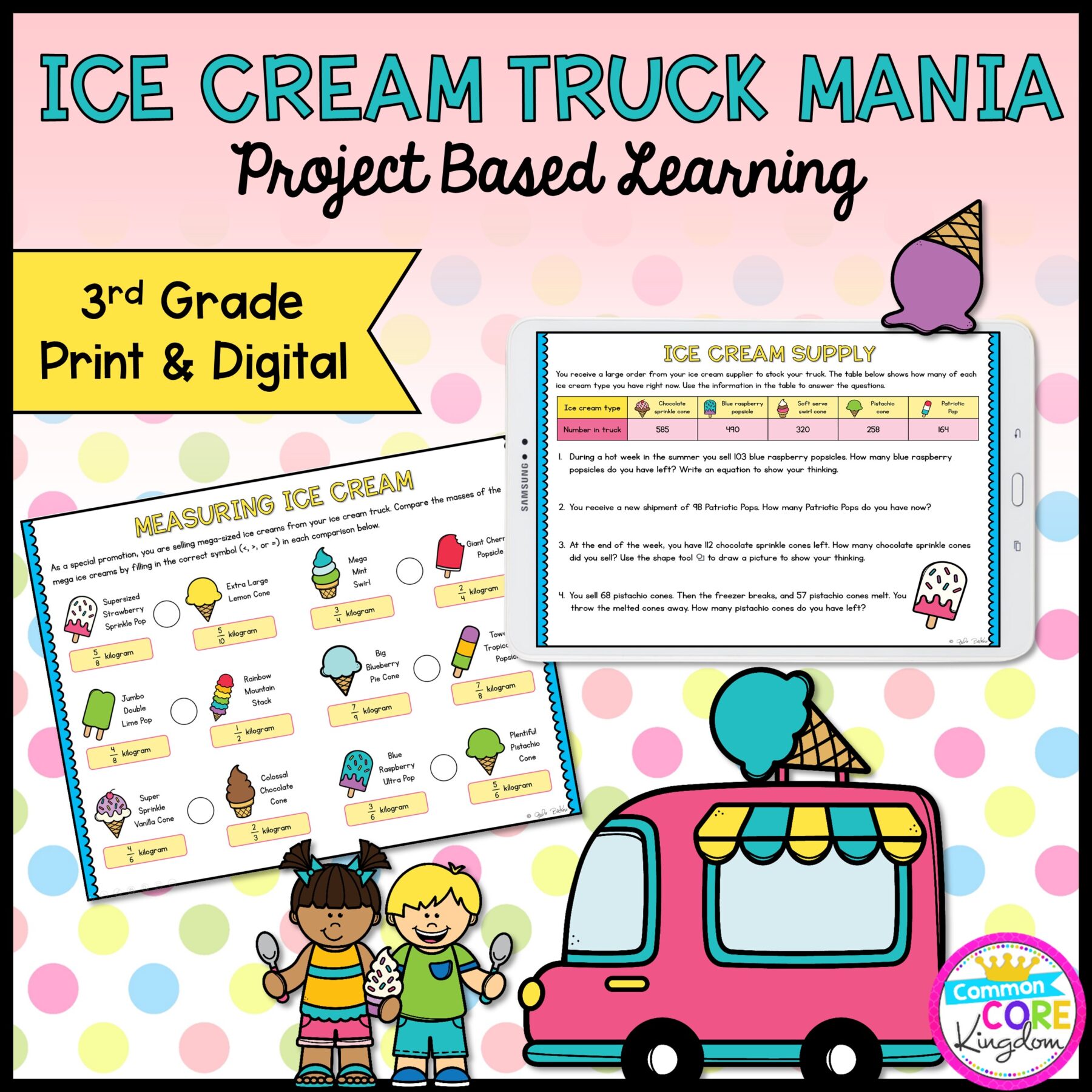 3rd Grade Math Project Based Learning Bundle #2 - Image 11