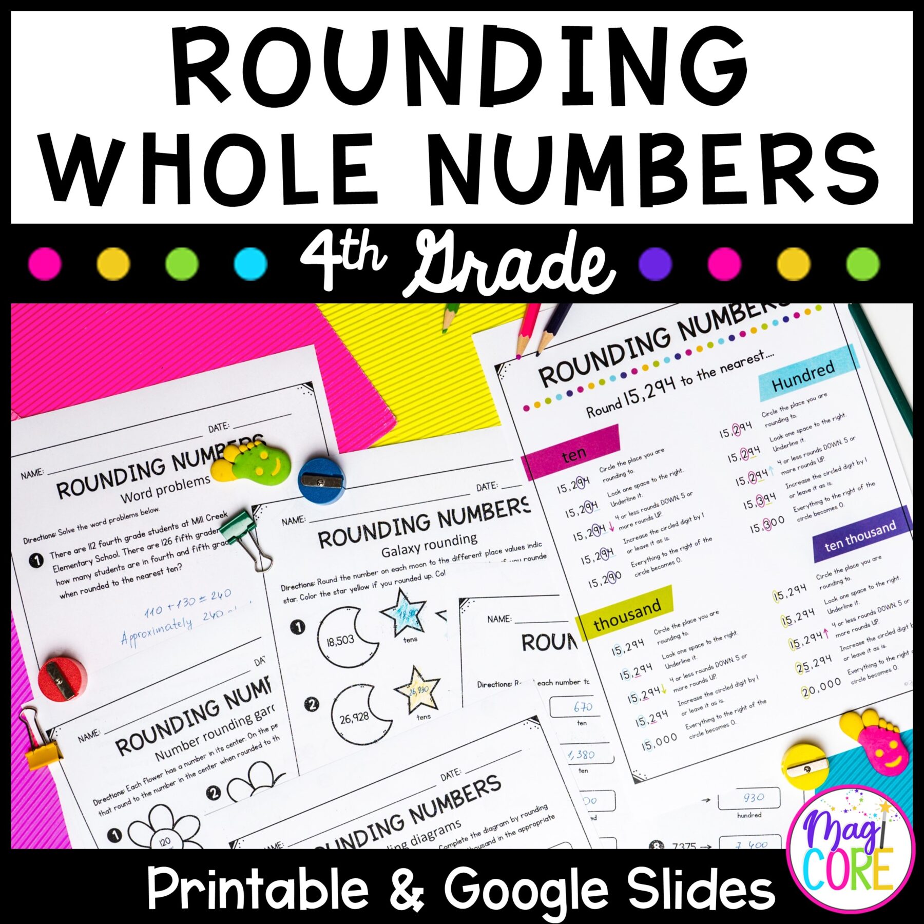 4th Grade Math Year Long Bundle - Print and Digital - Image 10
