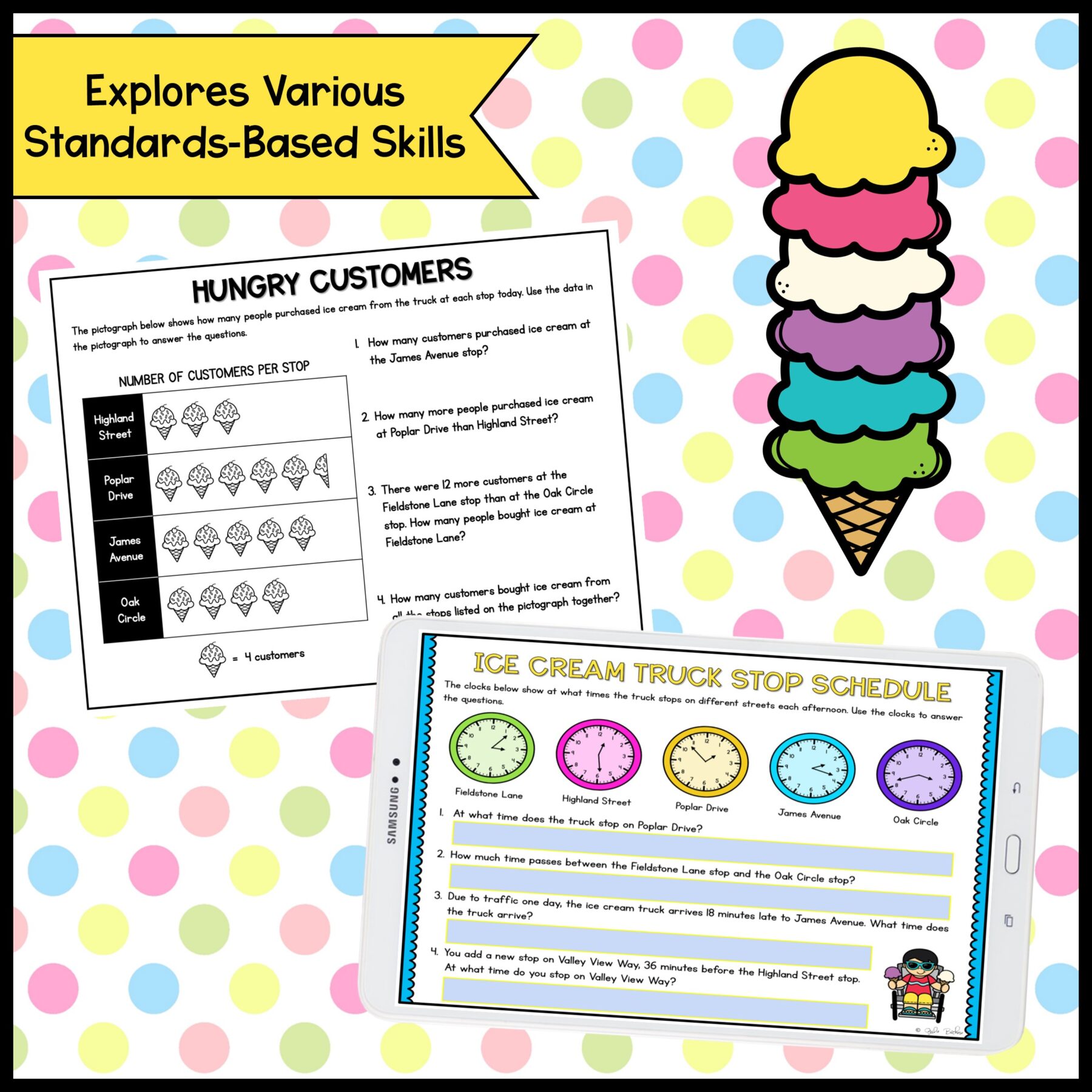 3rd Grade Math Project Based Learning Bundle #2 - Image 14