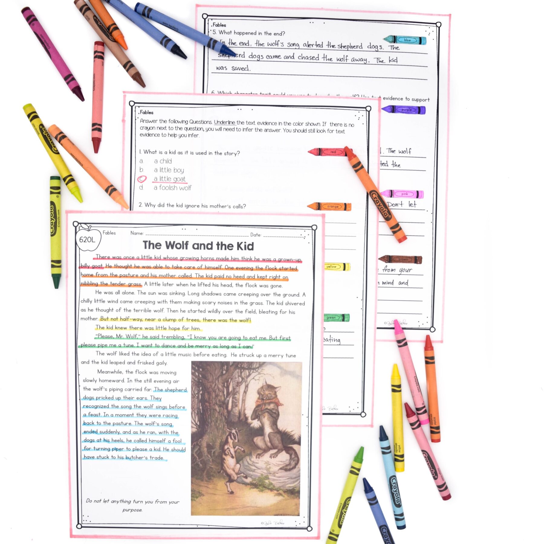 Theme 2nd & 3rd Grade Florida BEST Reading Comprehension ELA.2.R.1.2 ELA.3.R.1.2 - Image 2