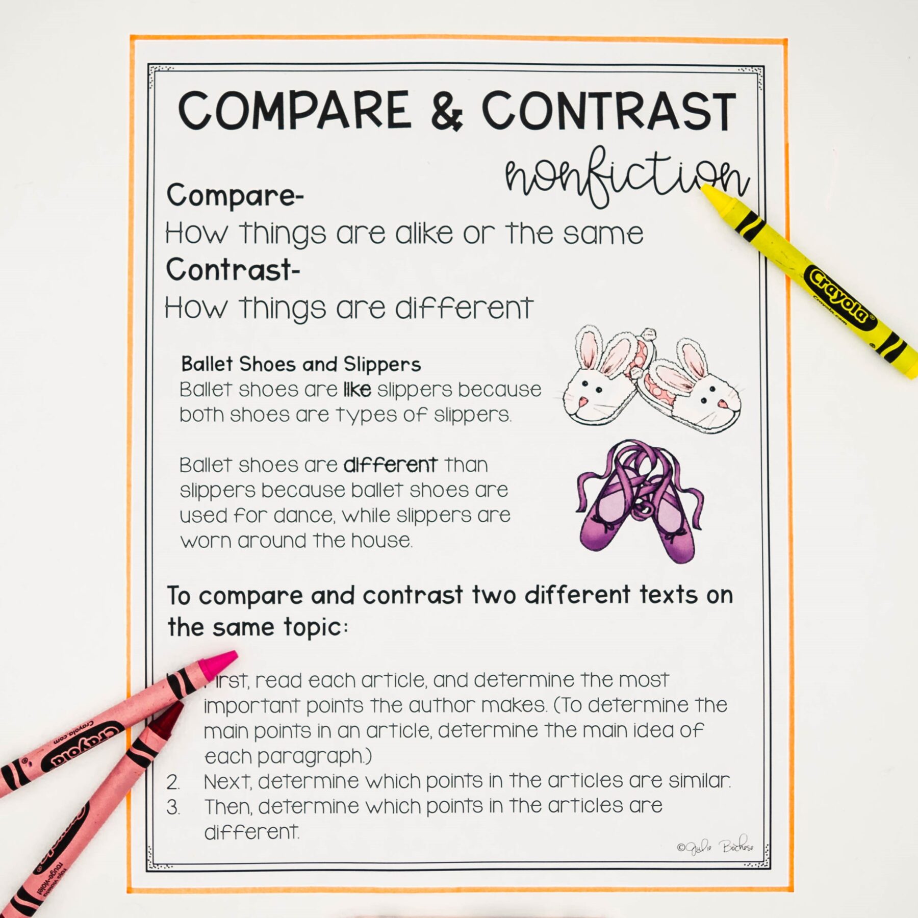 Compare & Contrast Nonfiction 2nd & 3rd Florida BEST - ELA.2.R.3.3 & ELA.3.R.3.3 - Image 2