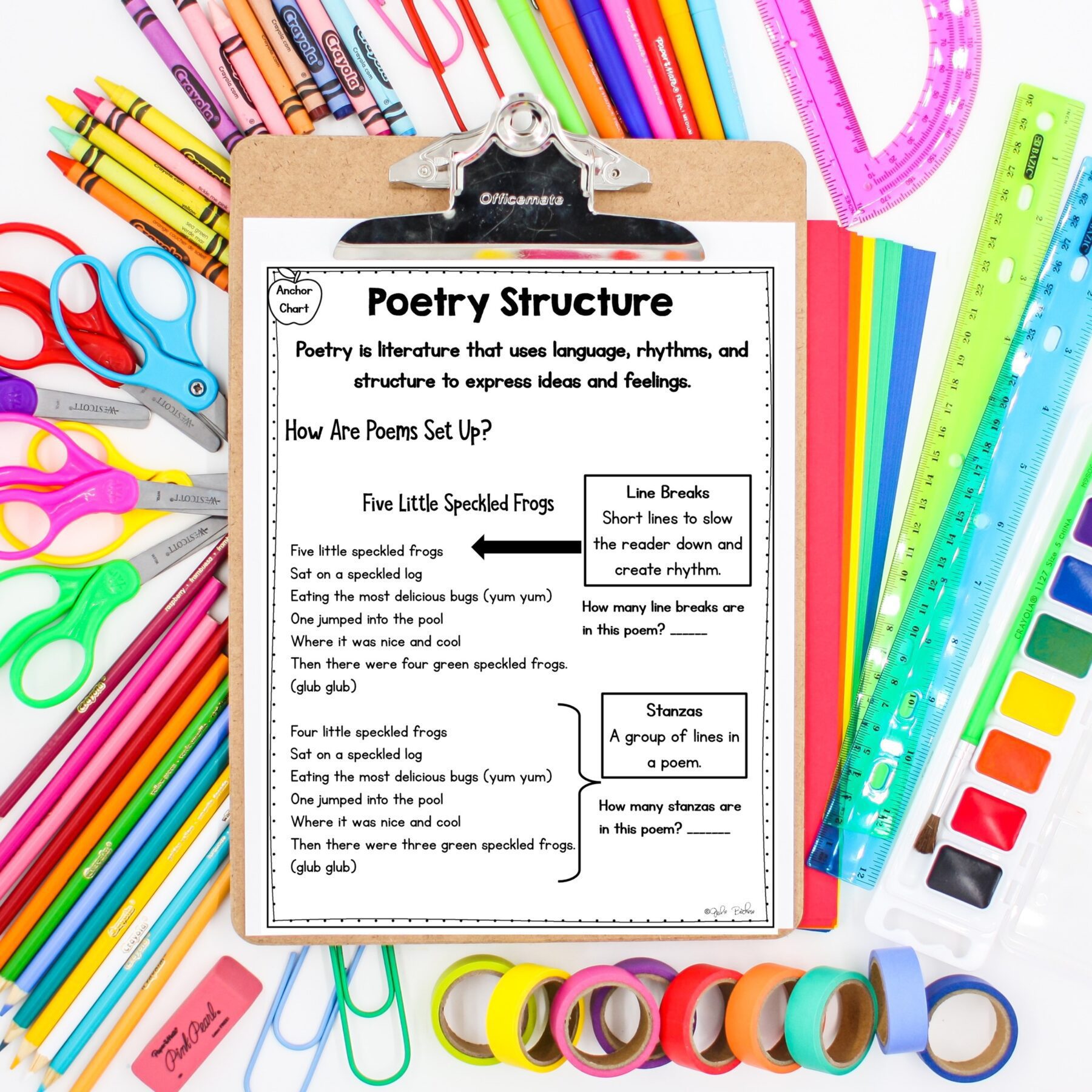 Poetry Structure - 1st Grade Florida BEST Standards - B.E.S.T. ELA.1.R.1.4 - Image 2