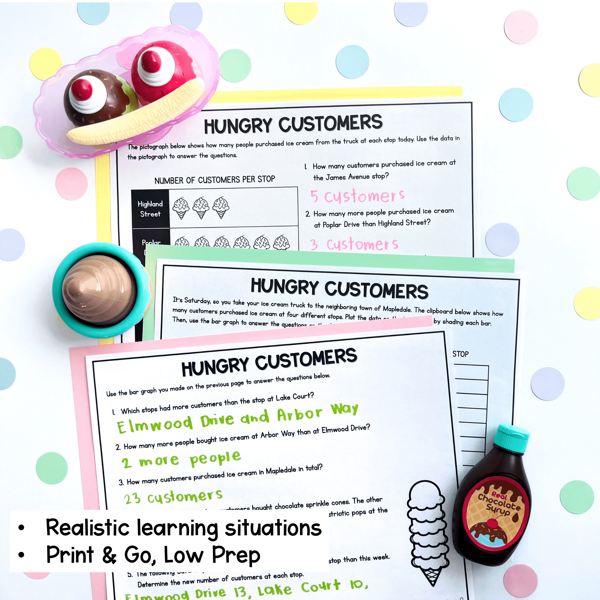 1st Grade Math PBL - Ice Cream Truck Project Based Learning - Image 2