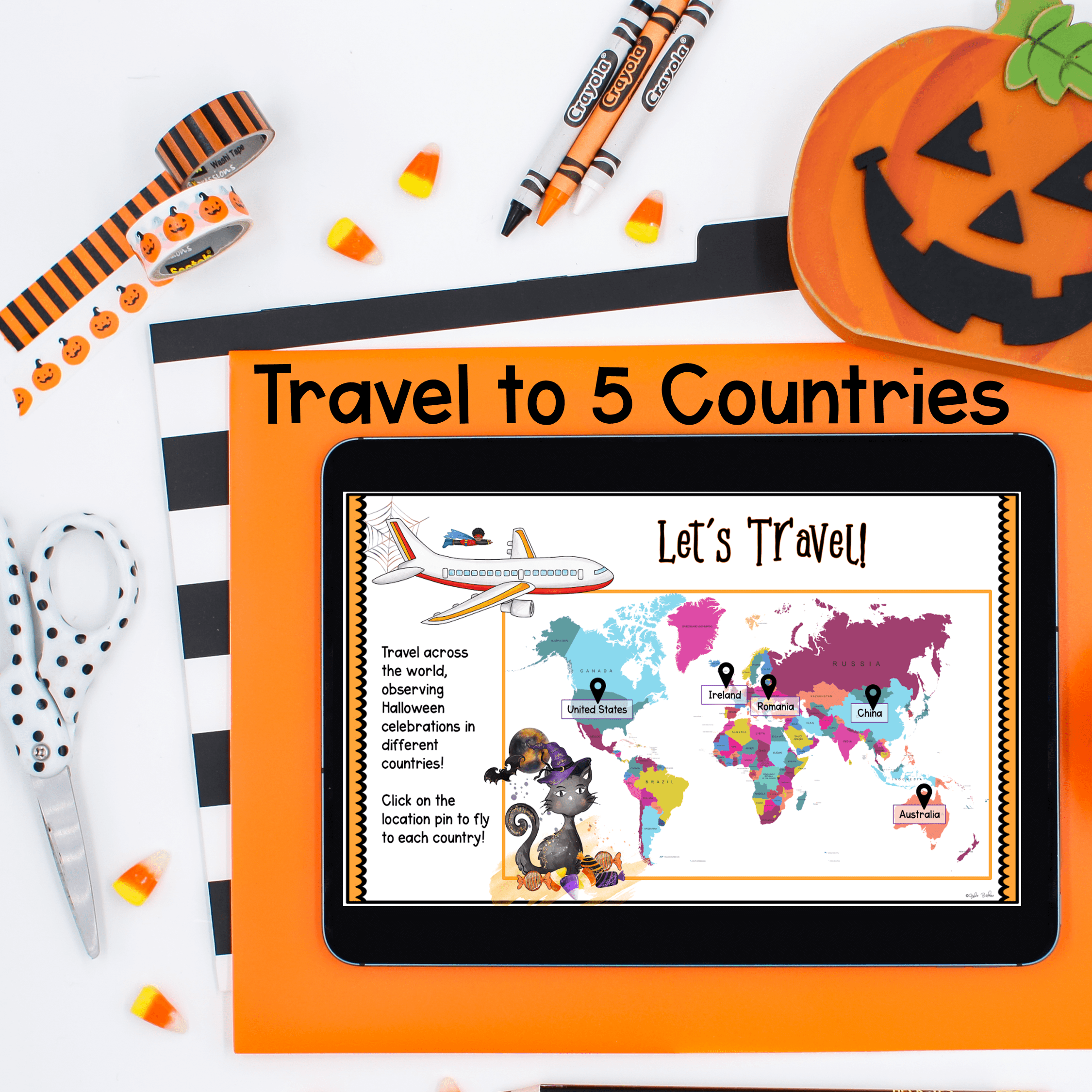 Halloween Virtual Field Trip Digital Resource Reading Activities Writing Prompts - Image 2