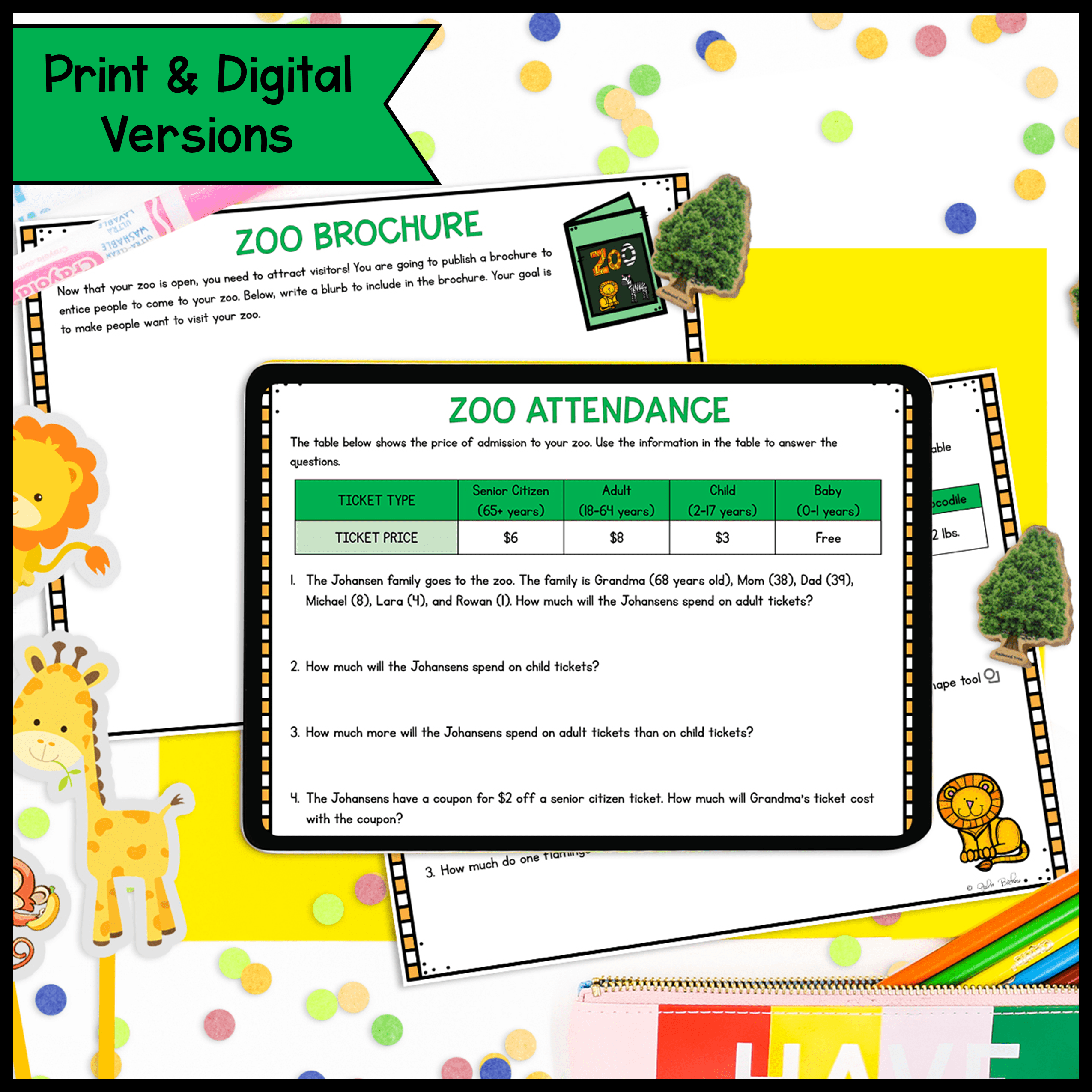 Build a Zoo Project Based Learning - 1st Grade Math PBL - Image 2