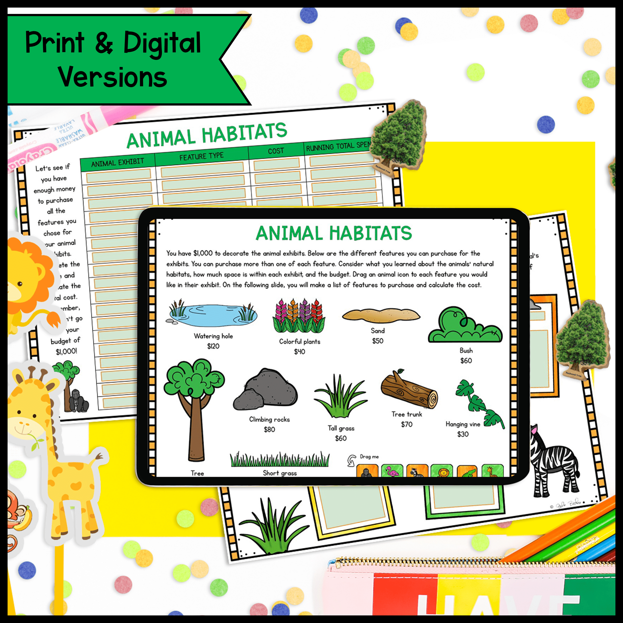 Build a Zoo Project Based Learning - 2nd Grade Math PBL - Image 2