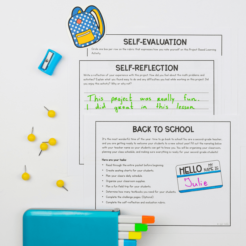 2nd Grade Project Based Learning Math Activities - Back To School Math PBL Games - Image 3