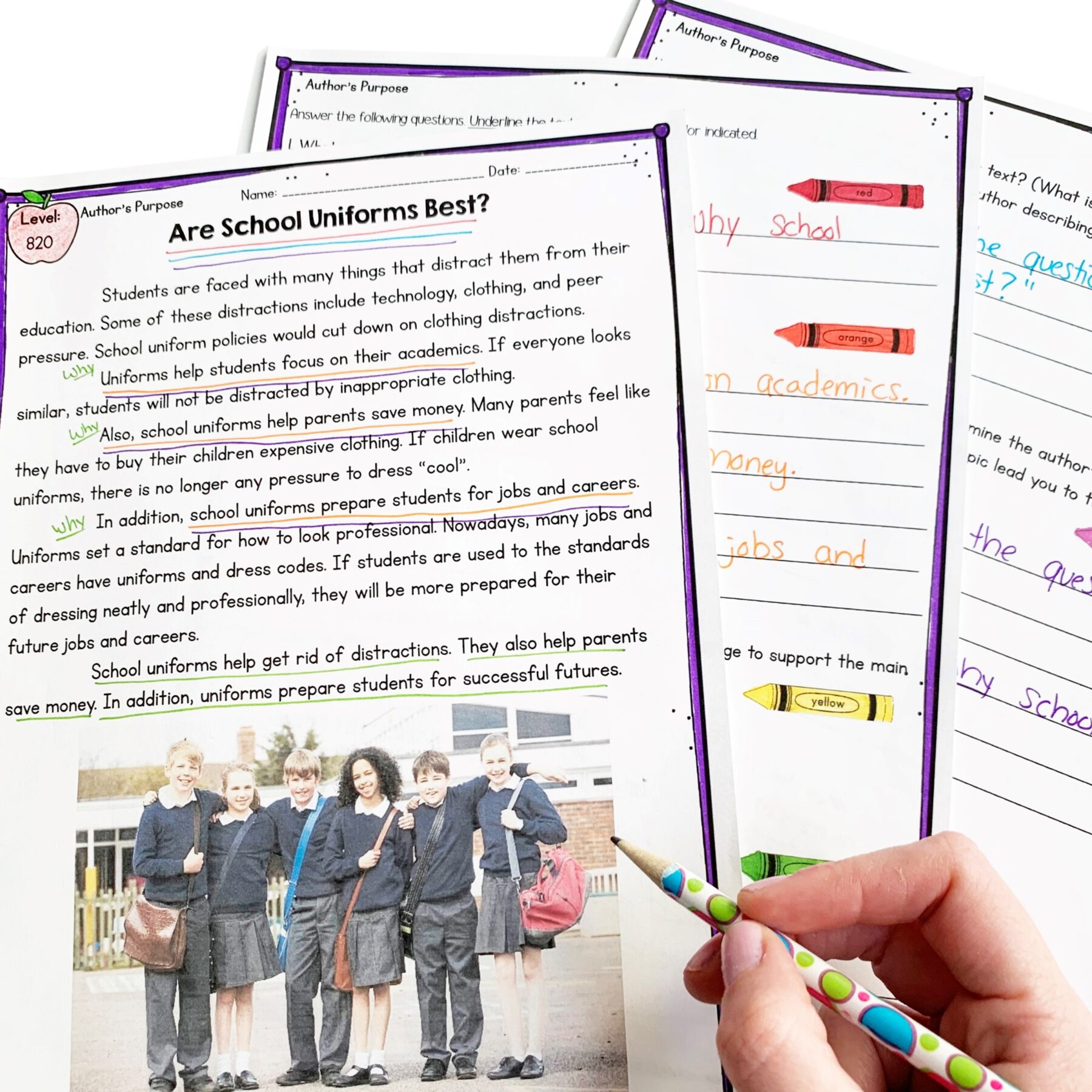 Author's Purpose - Florida BEST Reading Comprehension ELA.2.R.2.3 & ELA.3.R.2.3 - Image 3