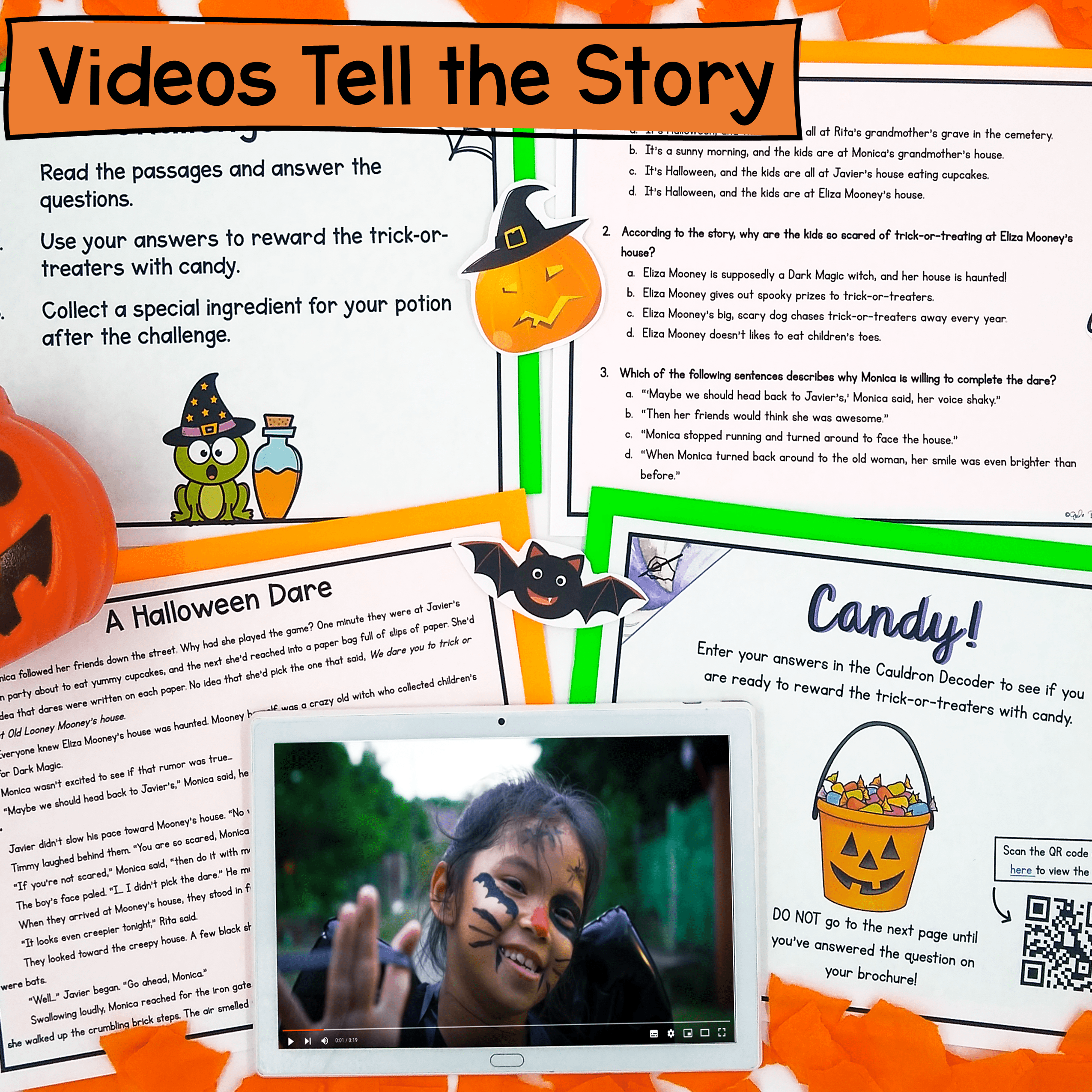 Haunted House Halloween Reading Comprehension Escape Room Activity 2nd 3rd Grade - Image 3