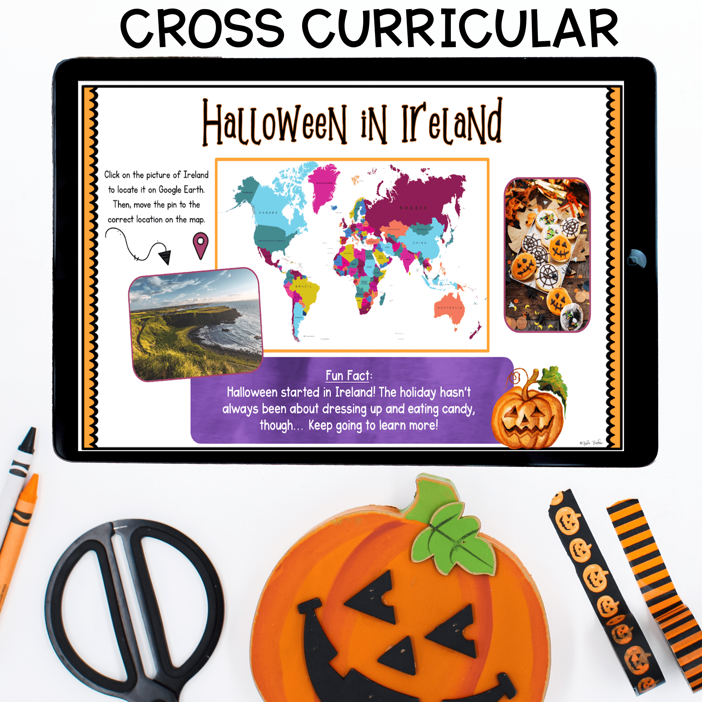 Halloween Virtual Field Trip Digital Resource Reading Activities Writing Prompts - Image 3