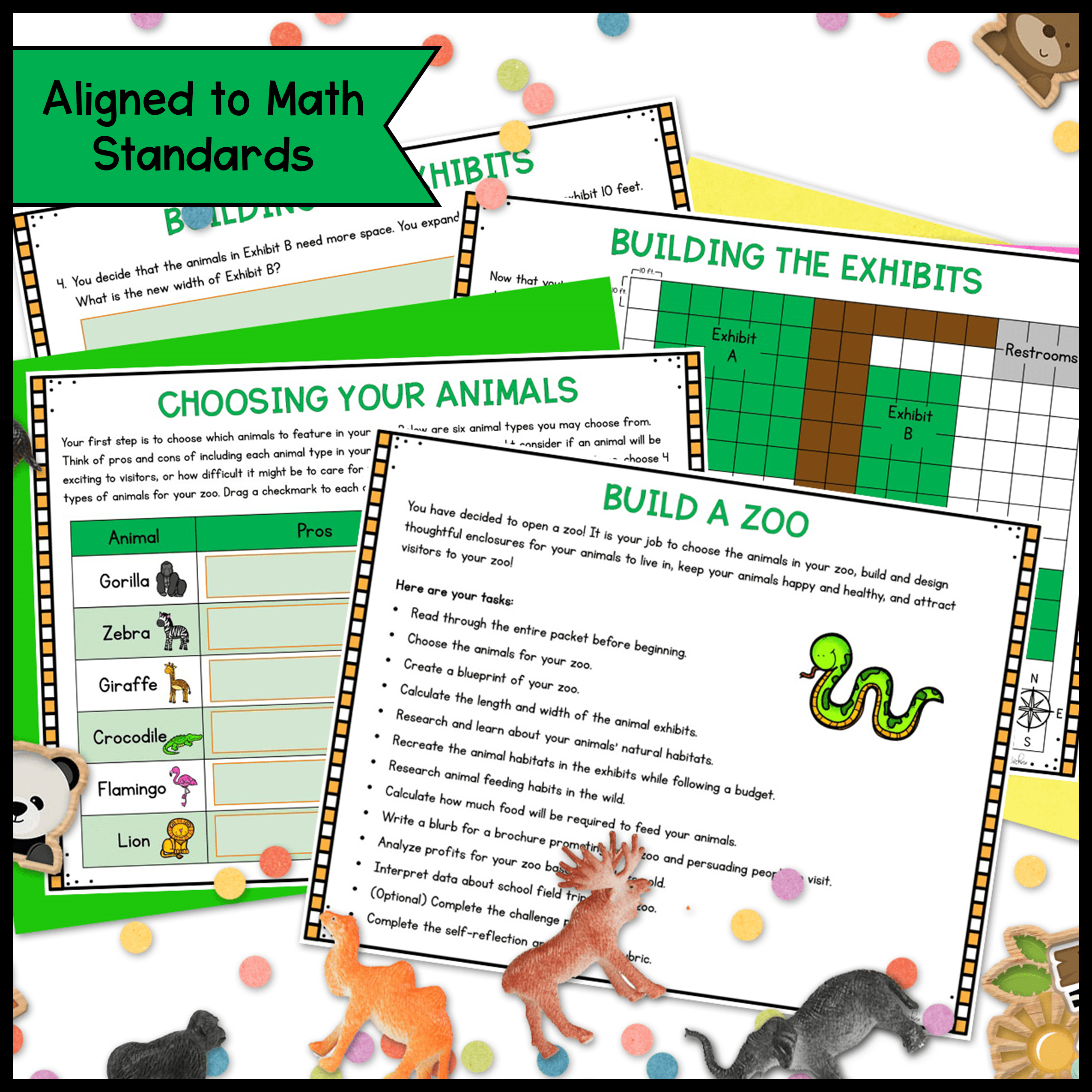 Build a Zoo Project Based Learning - 2nd Grade Math PBL - Image 3