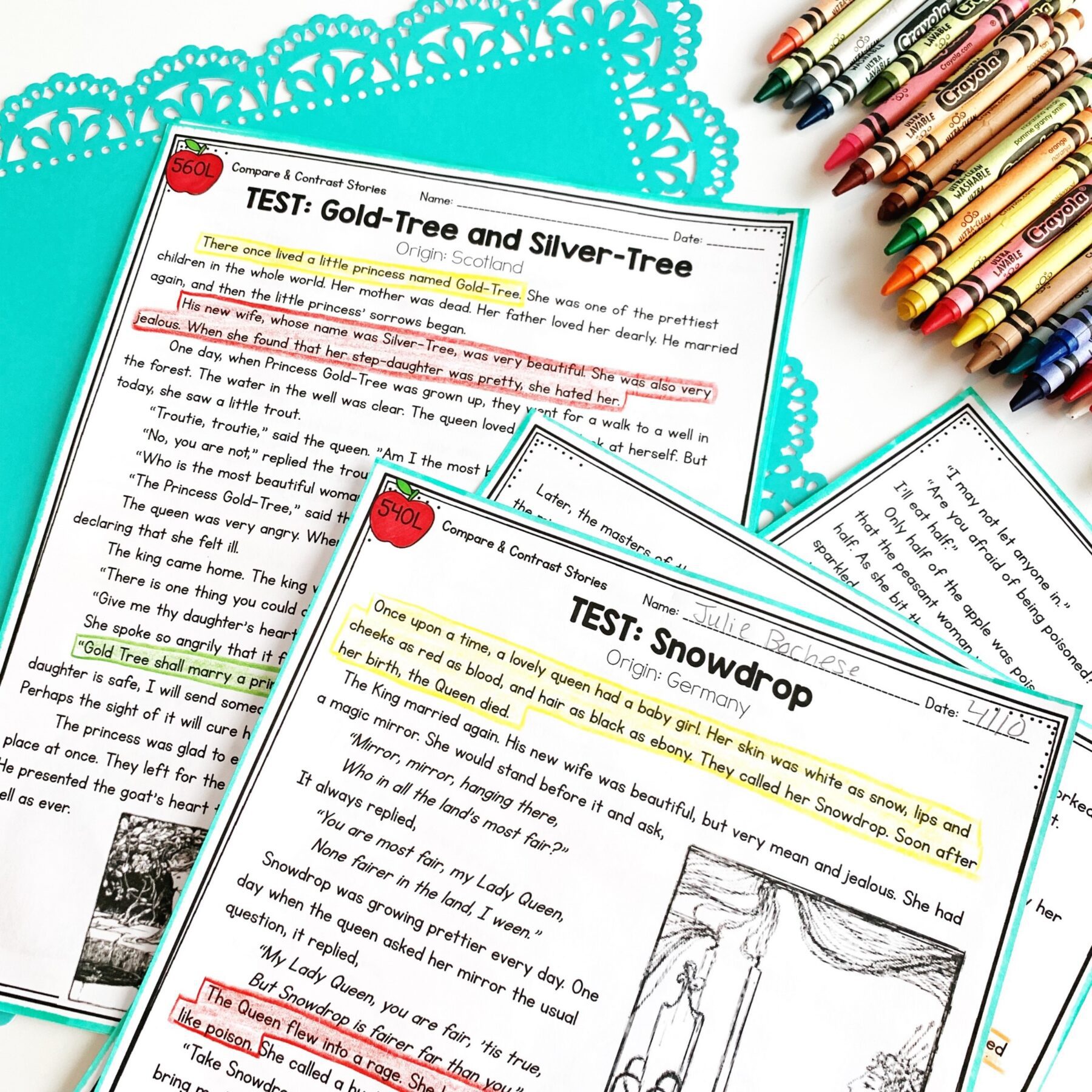Compare & Contrast Fiction - 2nd & 3rd Florida BEST - ELA.2.R.3.3 & ELA.3.R.3.3 - Image 4
