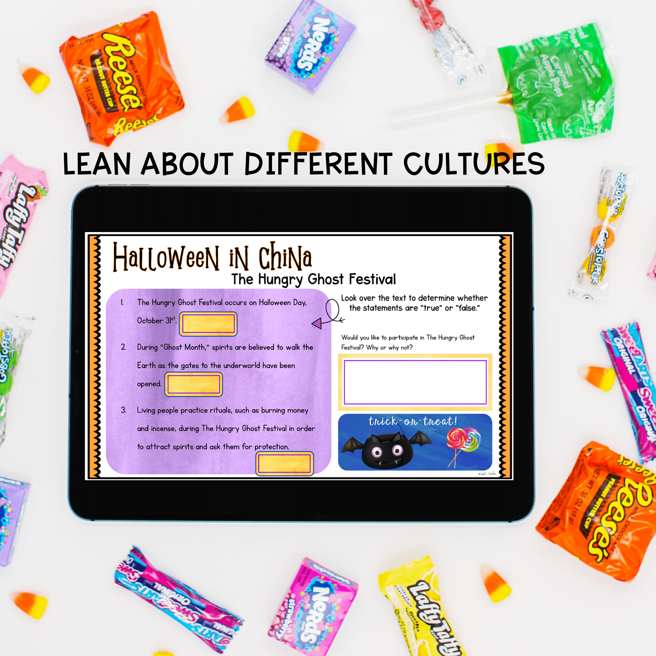 Halloween Virtual Field Trip Digital Resource Reading Activities Writing Prompts - Image 4