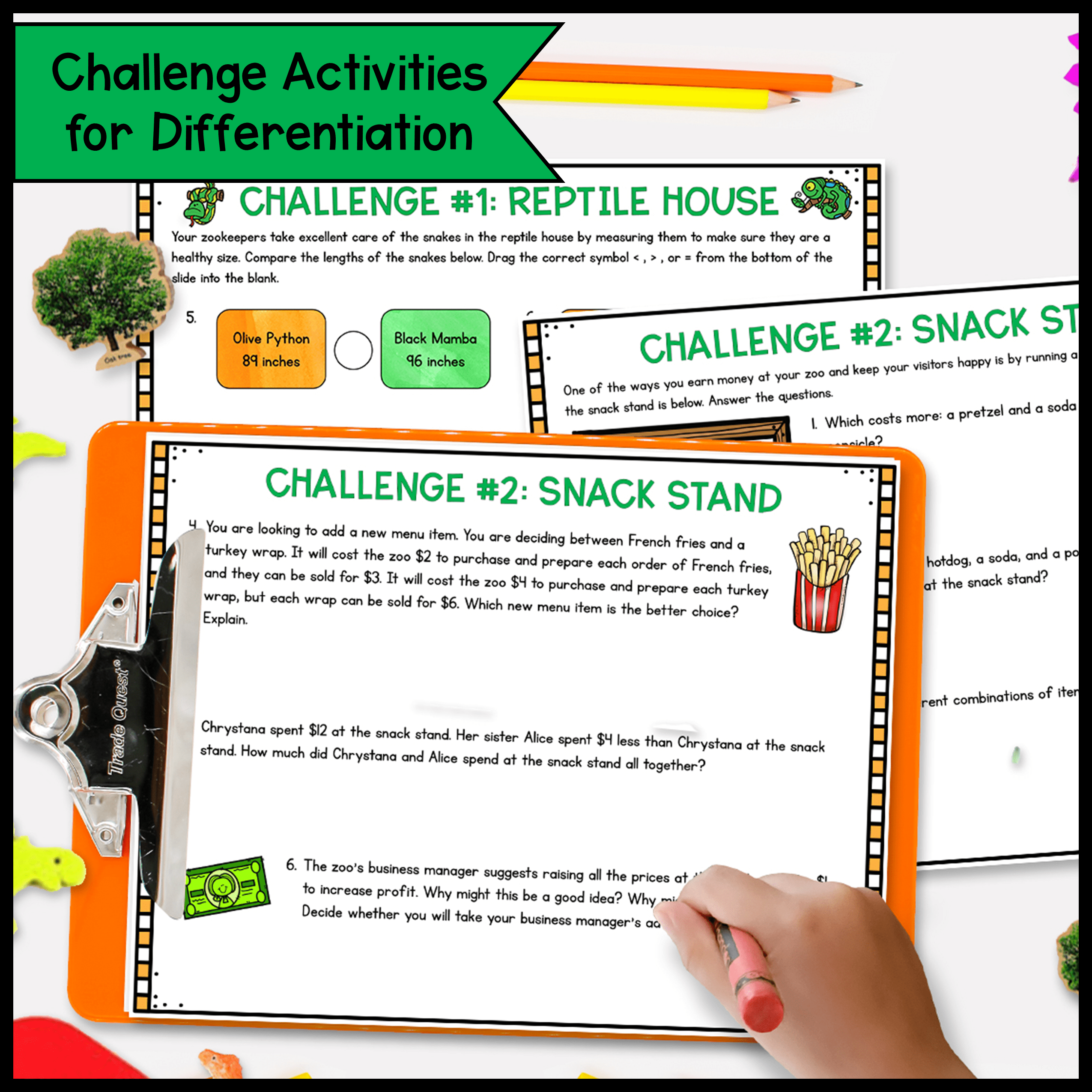 Build a Zoo Project Based Learning - 1st Grade Math PBL - Image 4