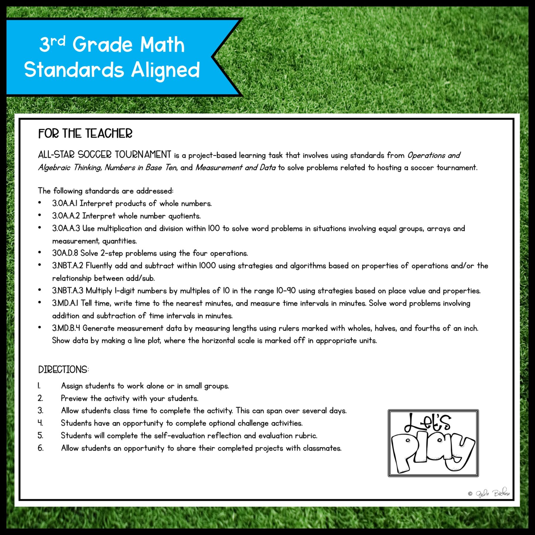 3rd Grade Math Project Based Learning Bundle #2 - Image 5