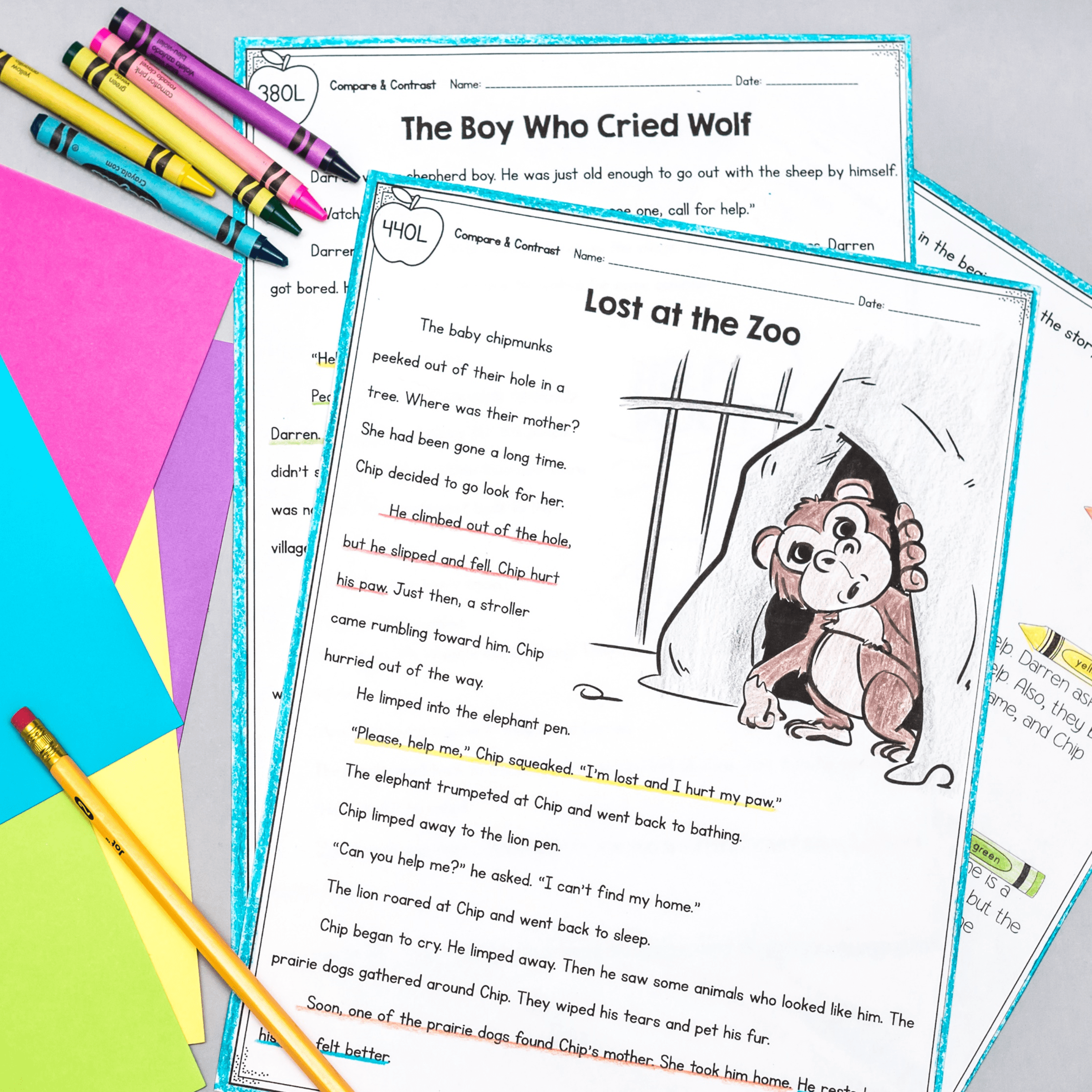 Compare Stories - 1st Grade Florida BEST Standards - B.E.S.T. ELA.1.R.3.3 - Image 5