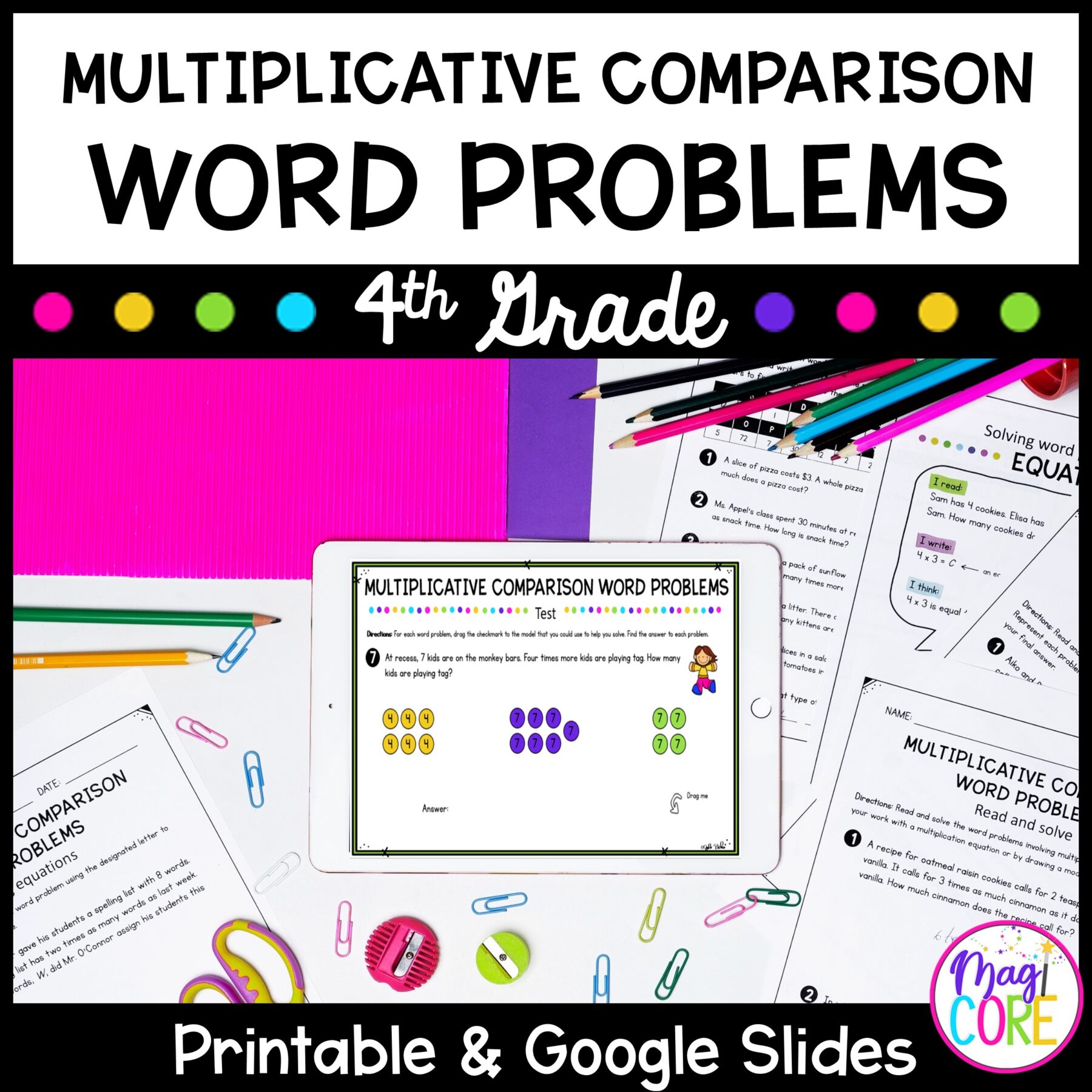 4th Grade Math Year Long Bundle - Print and Digital - Image 4