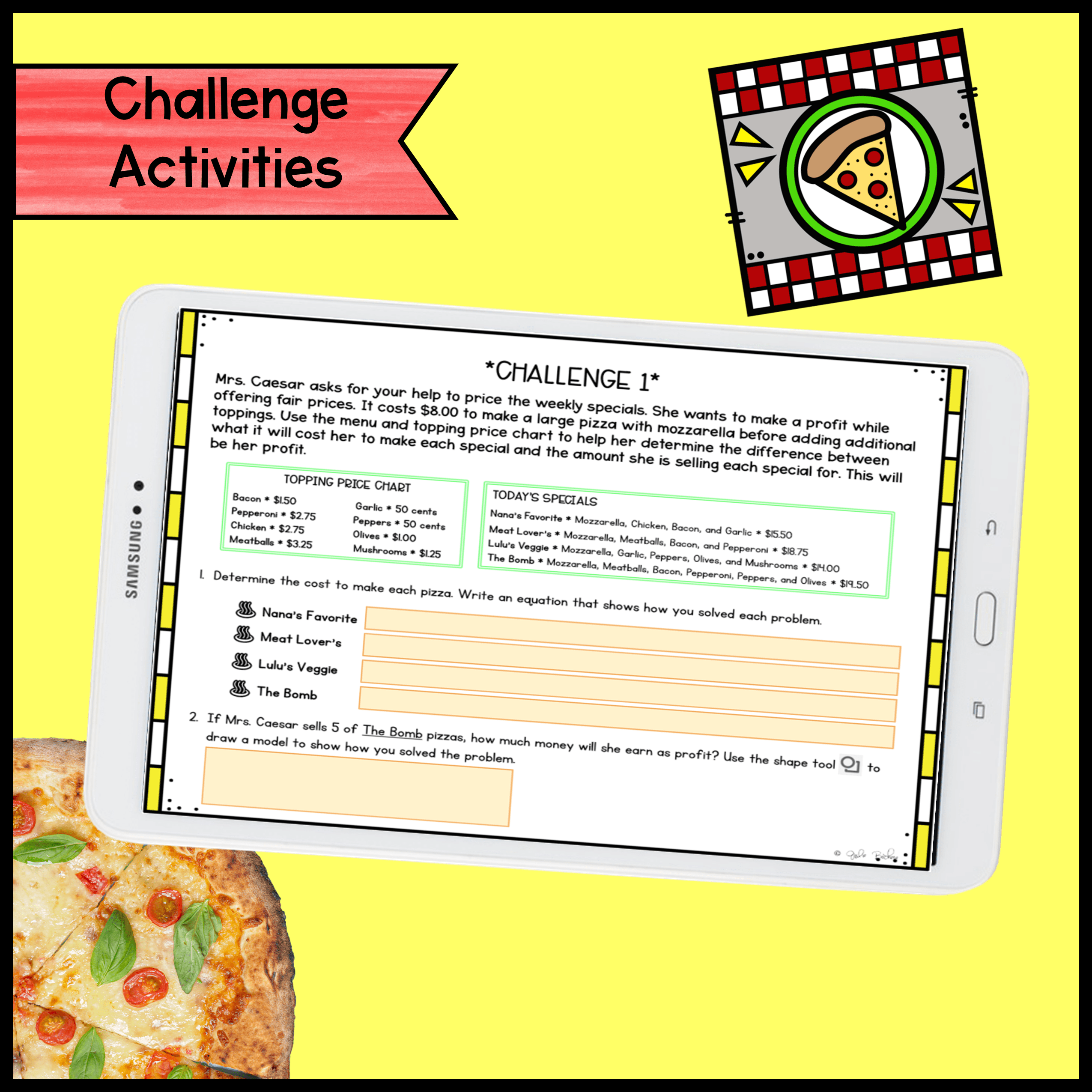 3rd Grade Math Project Based Learning Bundle #3 - Image 6