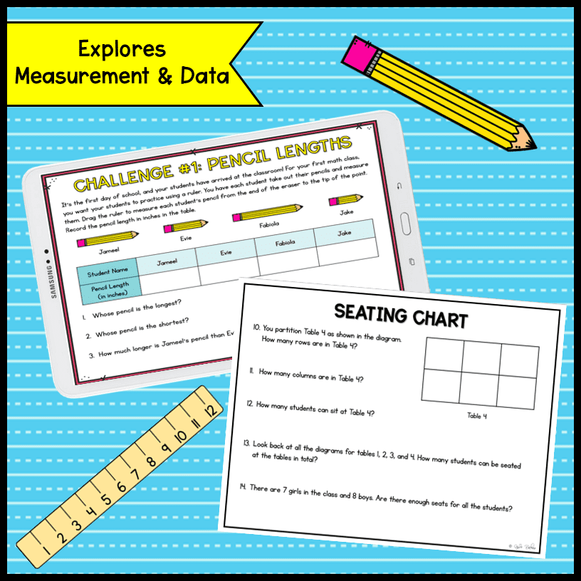 2nd Grade Project Based Learning Math Activities - Back To School Math PBL Games - Image 6