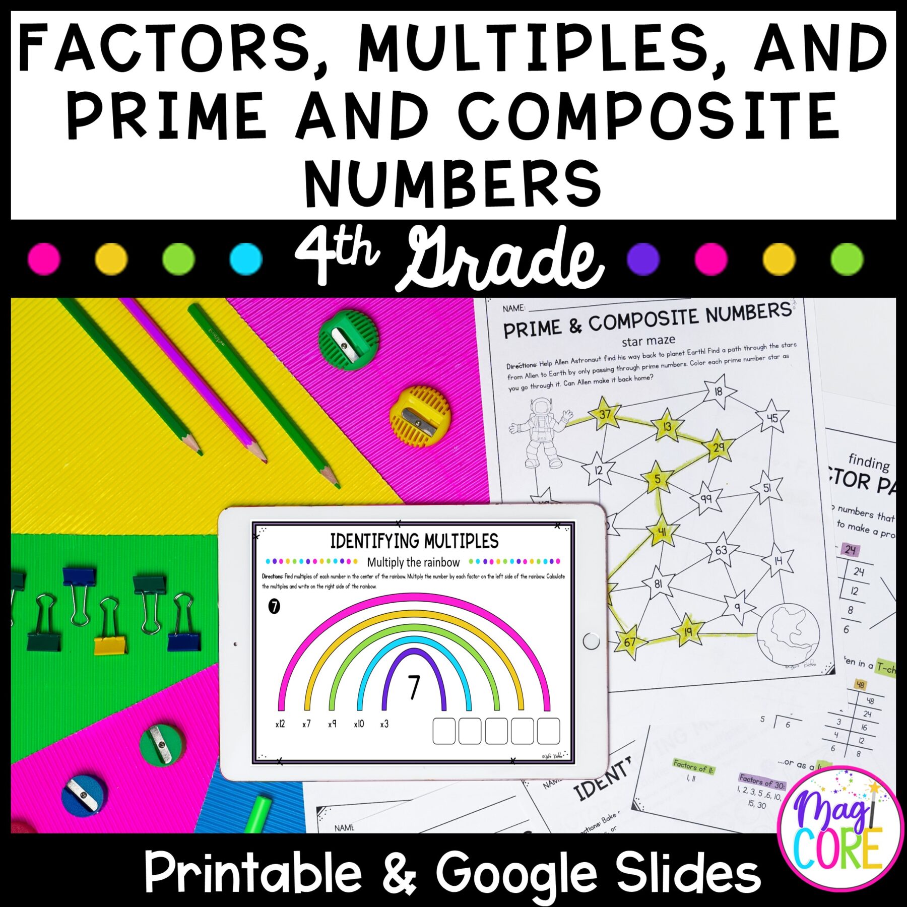 4th Grade Math Year Long Bundle - Print and Digital - Image 6