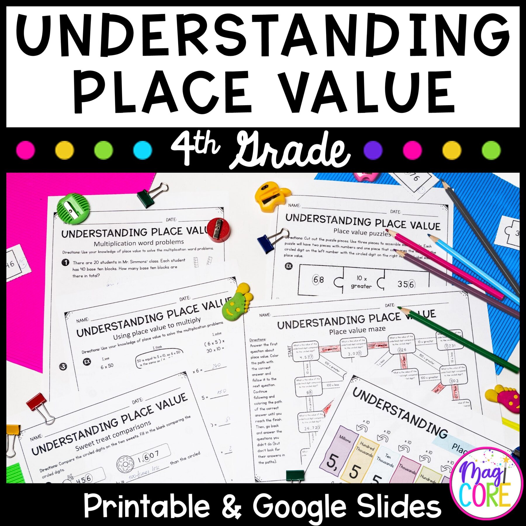 4th Grade Math Year Long Bundle - Print and Digital - Image 8