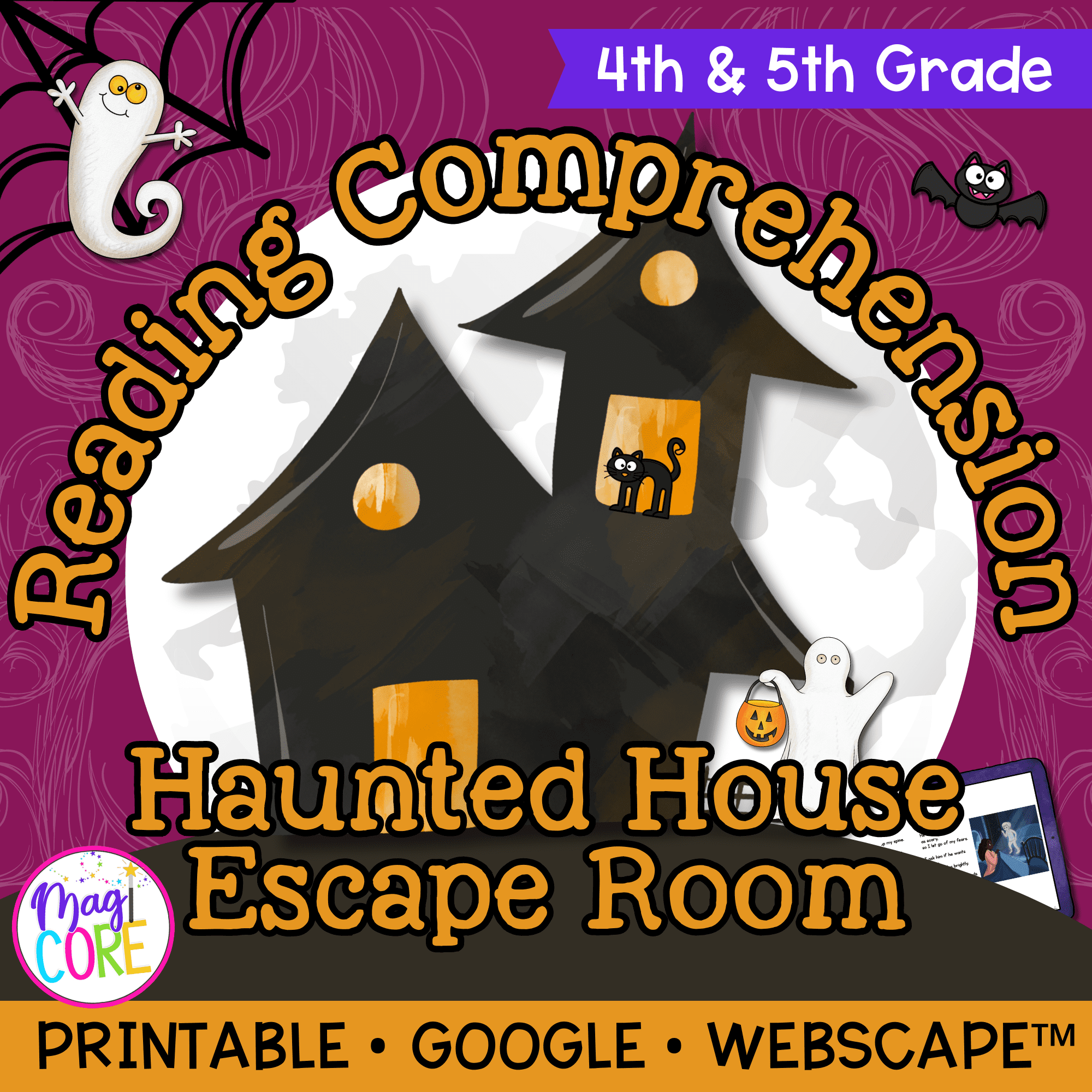 Escape the Haunted House Halloween Escape Room & Webscape™ - 4th & 5th Grade