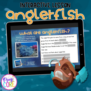 Anglerfish Interactive Lesson Digital Activity Ocean Animals Life Cycle Habitat
