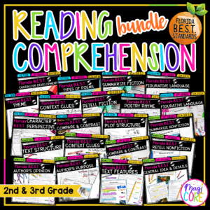 2nd & 3rd Grade Florida BEST Standards ELA Reading Comprehension Passages Bundle
