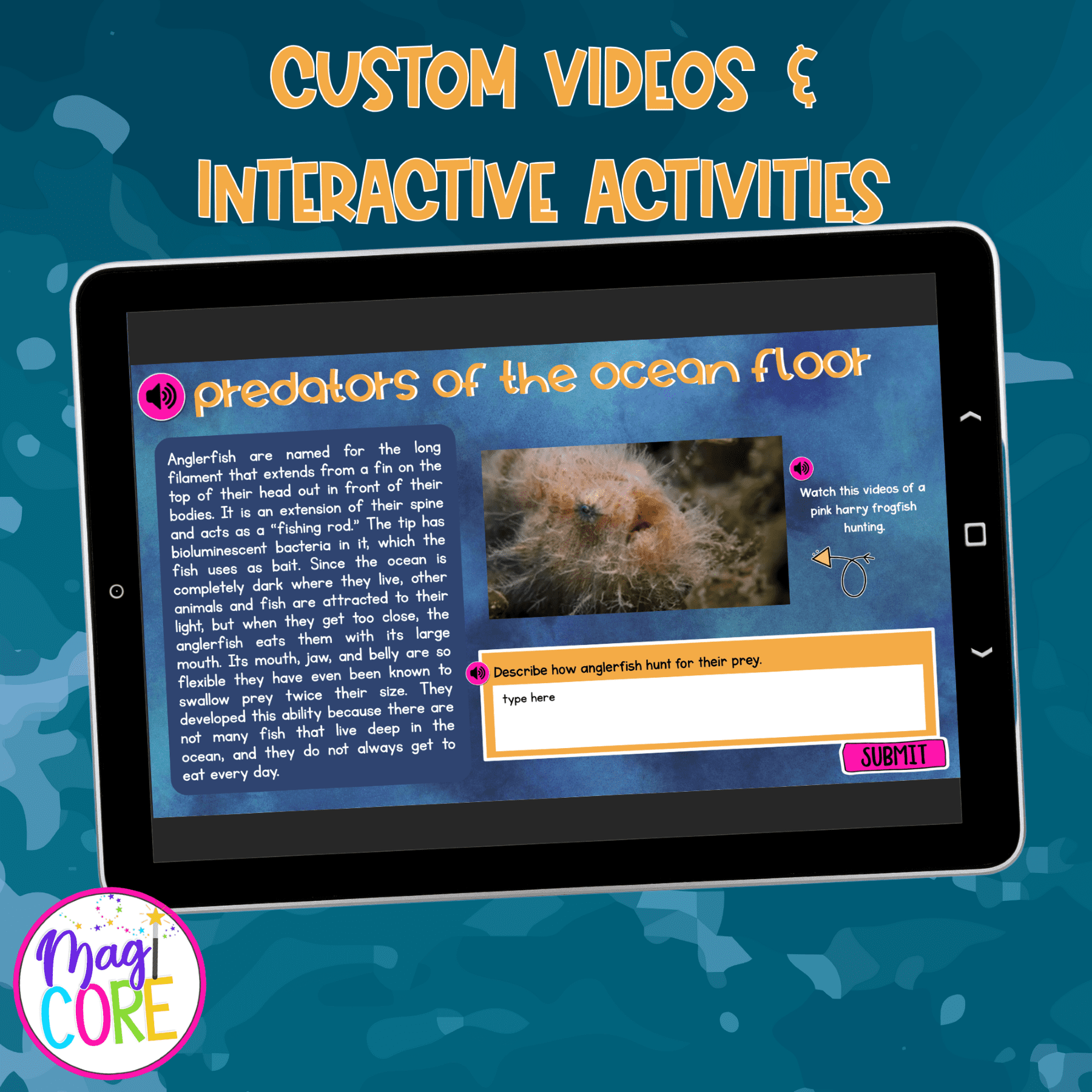 Anglerfish Interactive Lesson Digital Activity Ocean Animals Life Cycle Habitat - Image 2