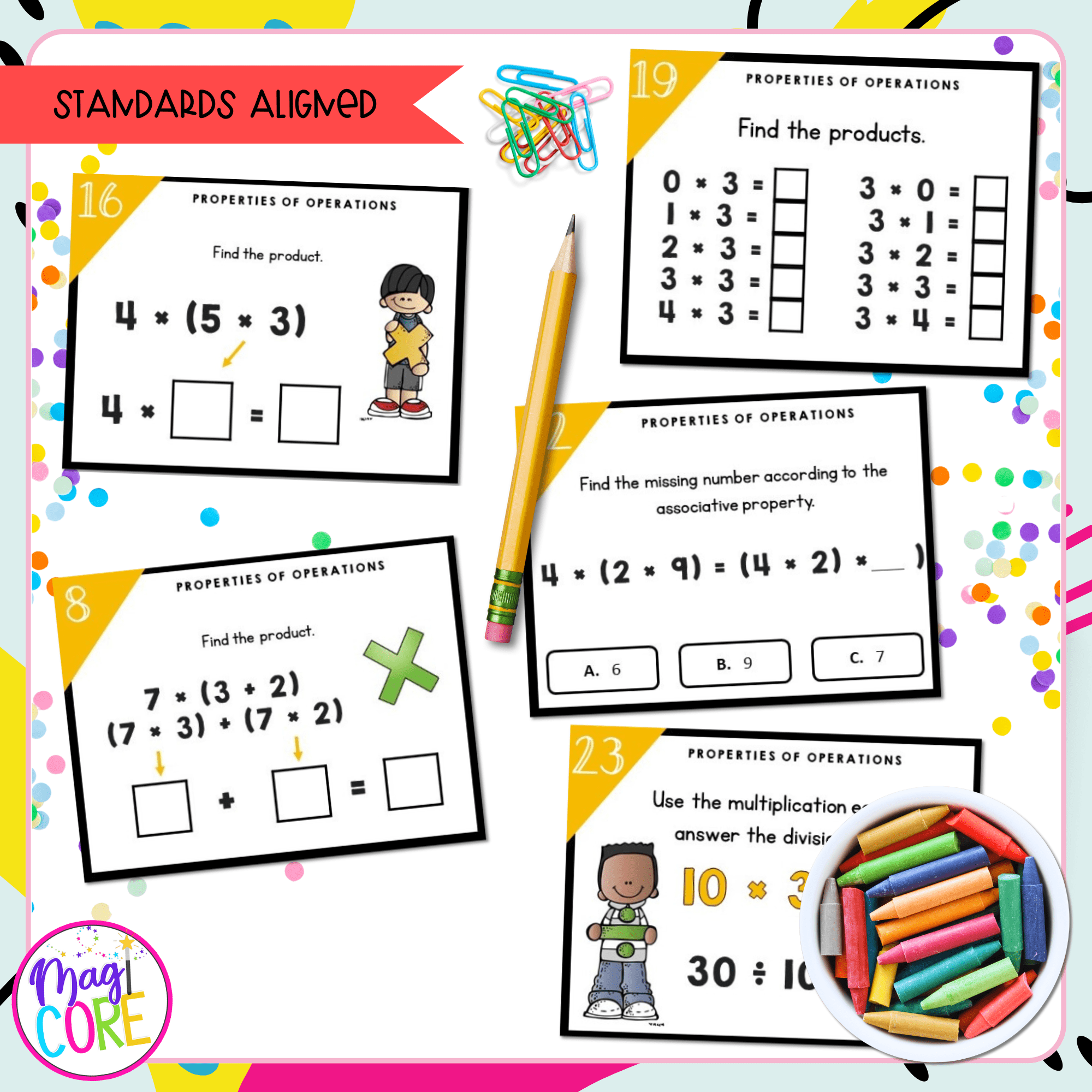 Properties of Operations - 3rd Grade Math Task Cards - 3.OA.B.5 - Image 4